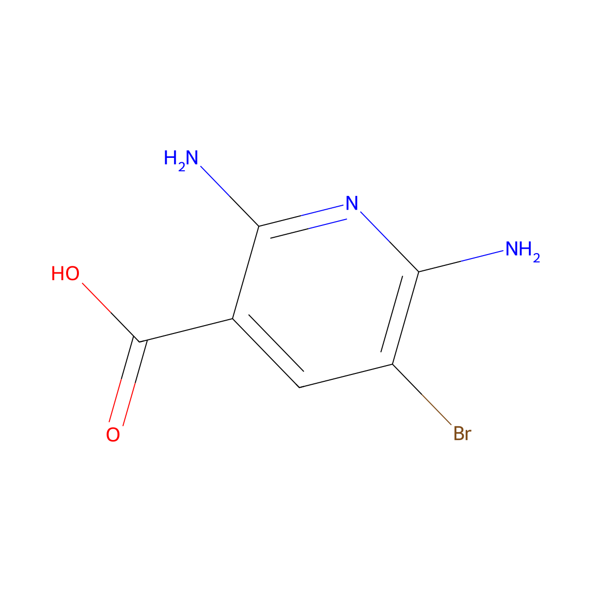 2,6-Diamino-5-bromonicotinic Acid molecular structure, CAS 1934985-61-1
