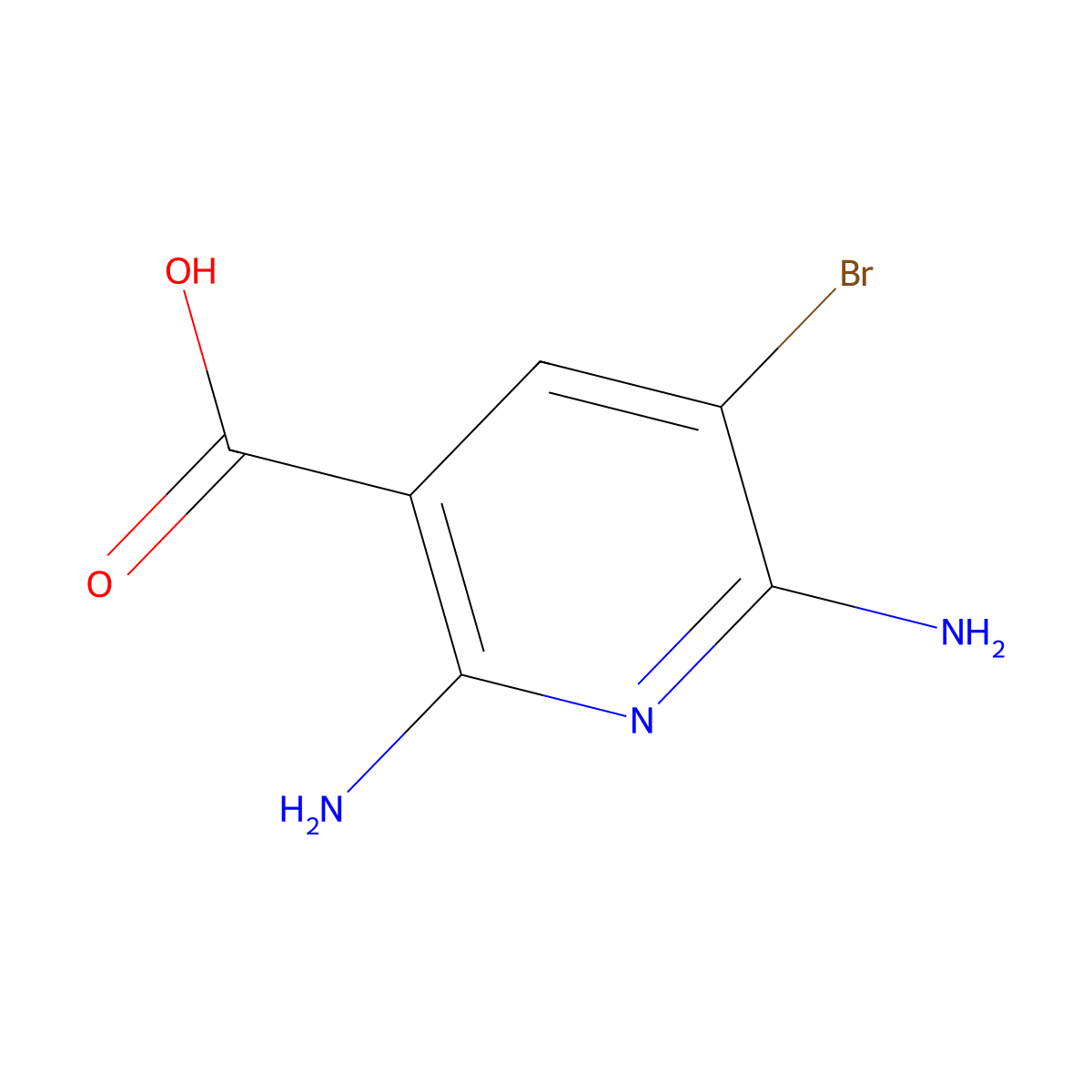 2,6-Diamino-5-bromonicotinic Acid molecular structure, CAS 1934985-61-1