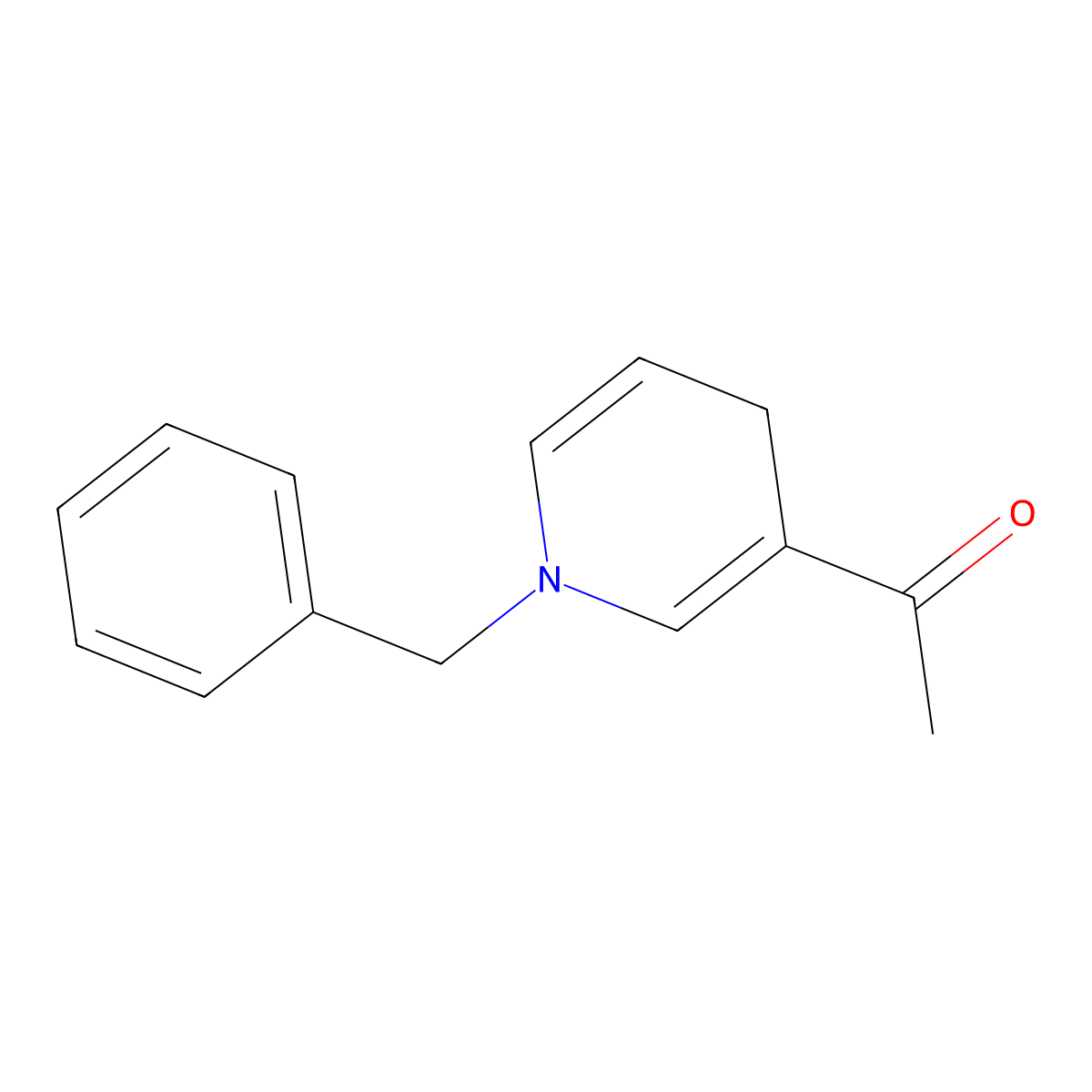 Ethanone, 1-[1,4-dihydro-1-(phenylmethyl)-3-pyridinyl]- molecular structure, CAS 19350-64-2