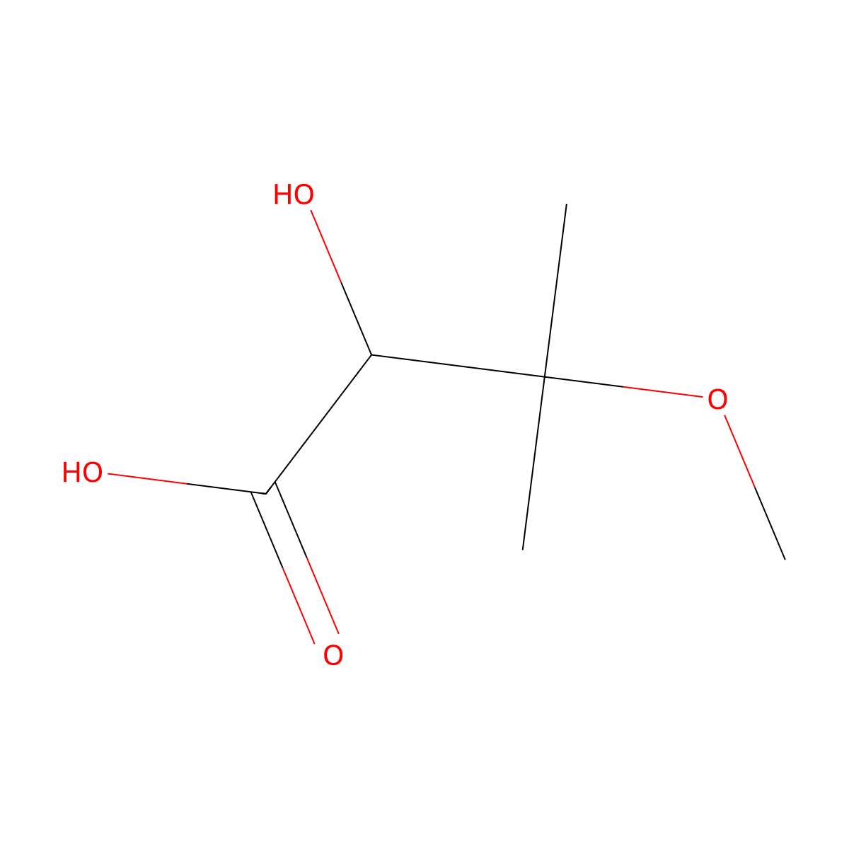 2-Hydroxy-3-methoxy-3-methylbutanoic acid molecular structure, CAS 1935006-69-1