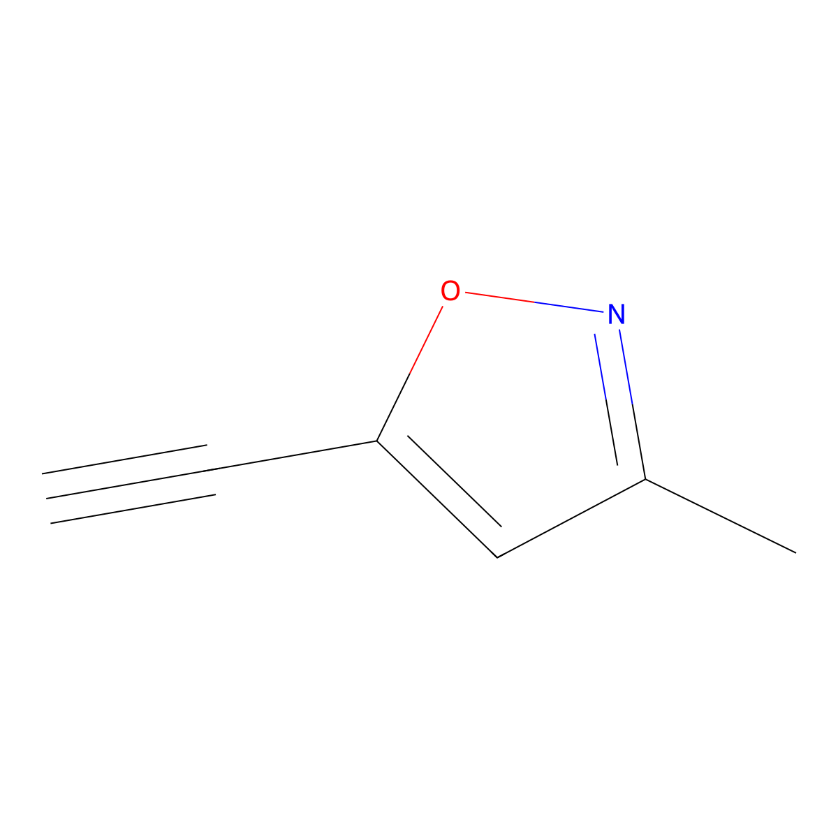 5-Ethynyl-3-methyl-1,2-oxazole molecular structure, CAS 1935013-70-9