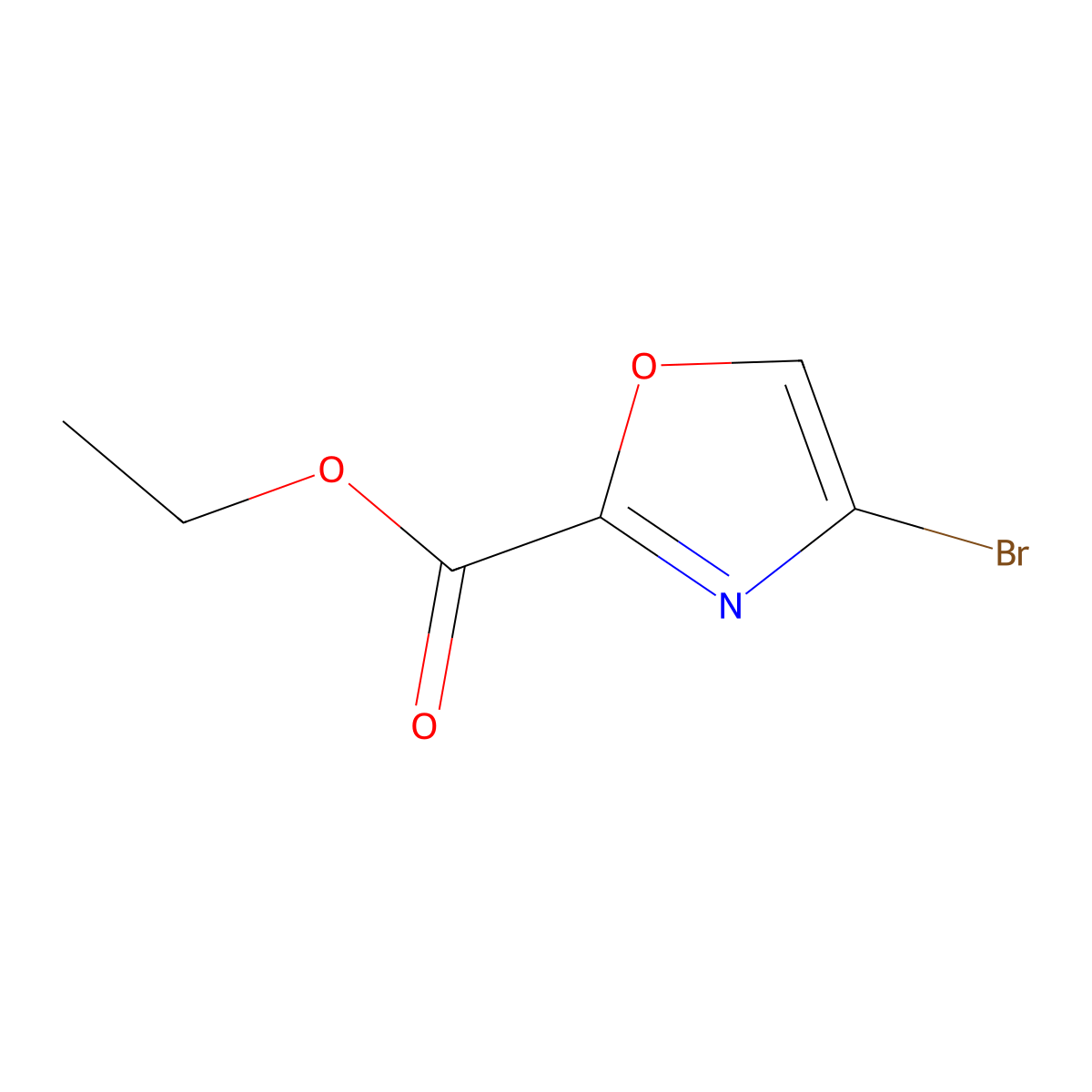 Ethyl 4-bromooxazole-2-carboxylate molecular structure, CAS 1935016-52-6