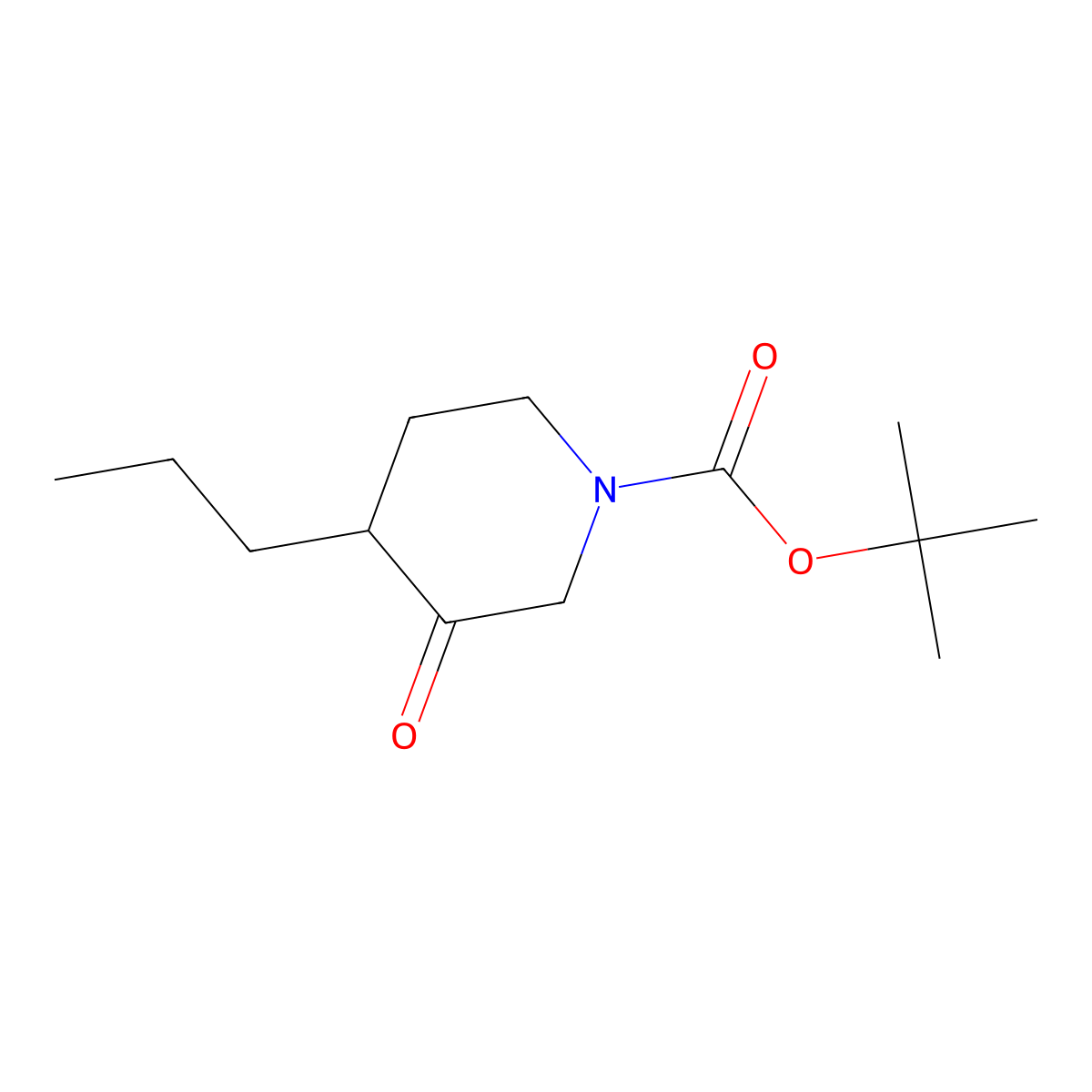 Tert-butyl 3-oxo-4-propylpiperidine-1-carboxylate molecular structure, CAS 1935017-84-7