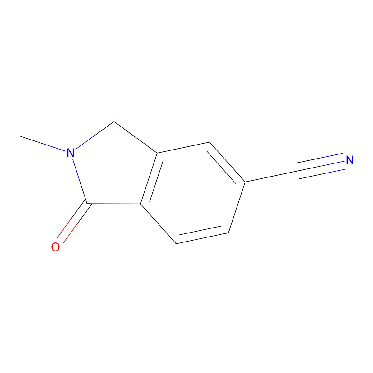 2-Methyl-1-oxoisoindoline-5-carbonitrile molecular structure, CAS 1935024-90-0