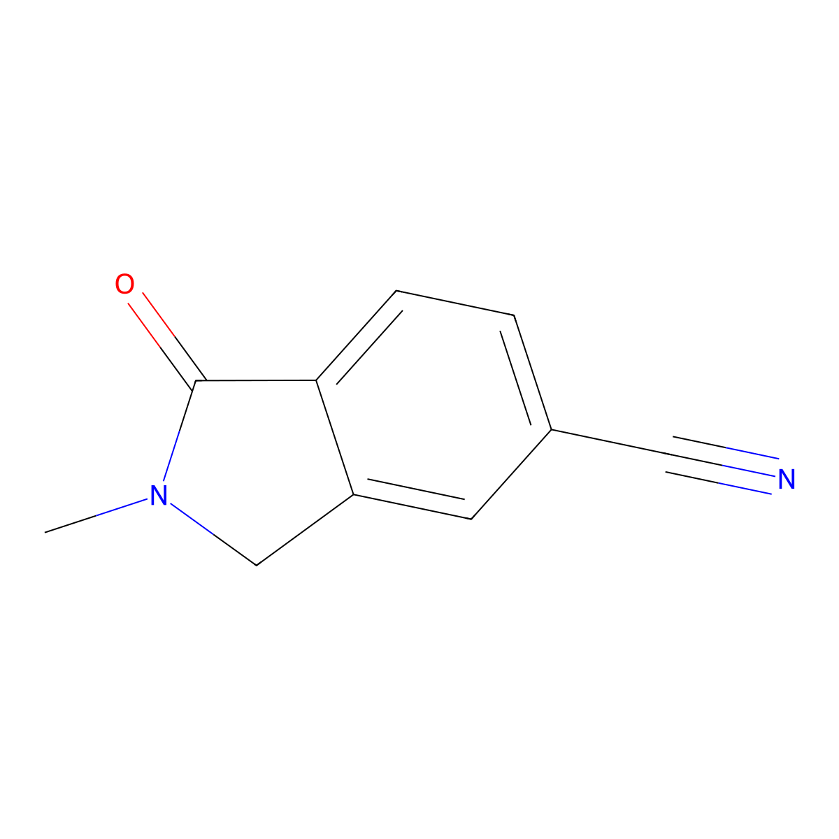 2-Methyl-1-oxoisoindoline-5-carbonitrile molecular structure, CAS 1935024-90-0