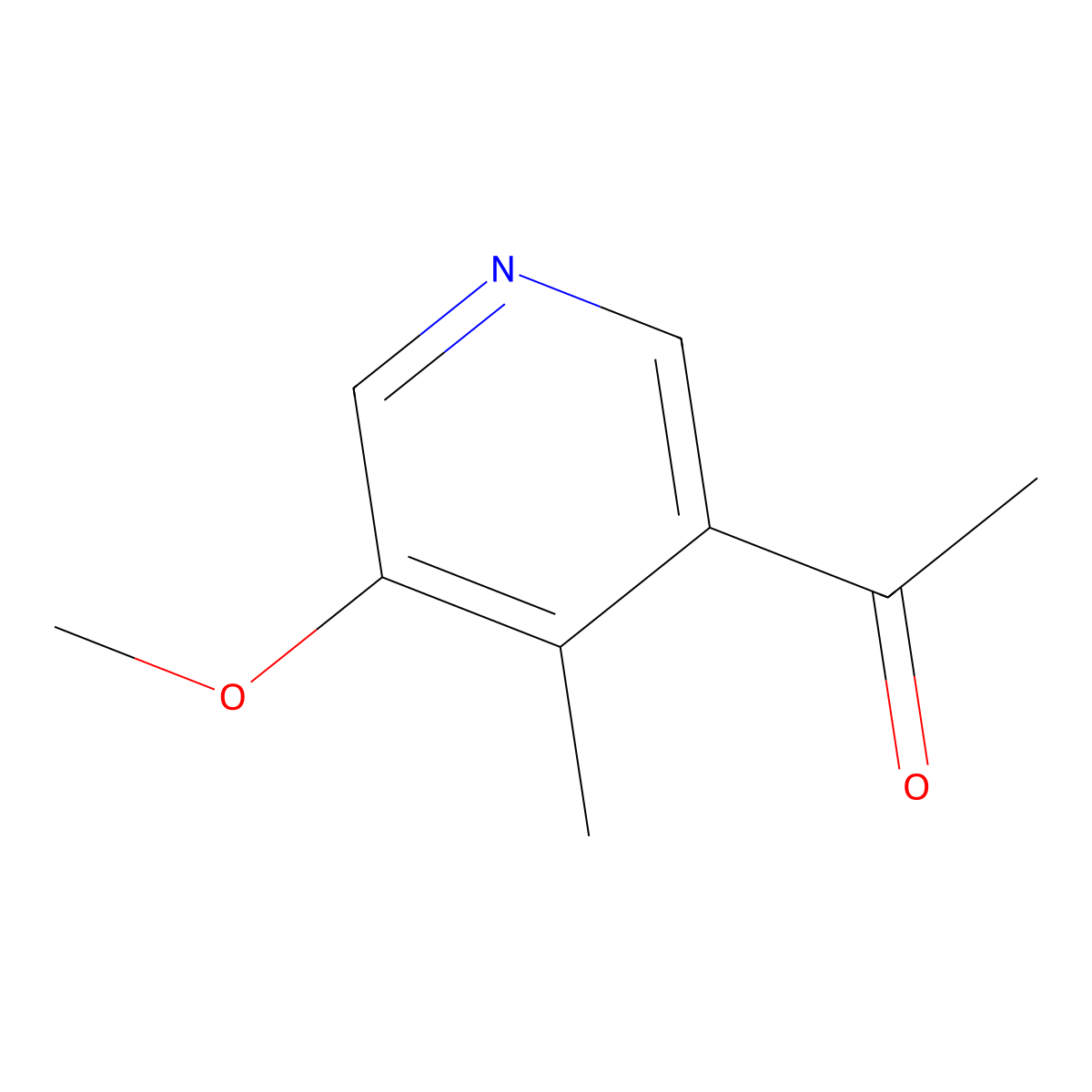 1-(5-Methoxy-4-methylpyridin-3-yl)ethanone molecular structure, CAS 1935026-93-9