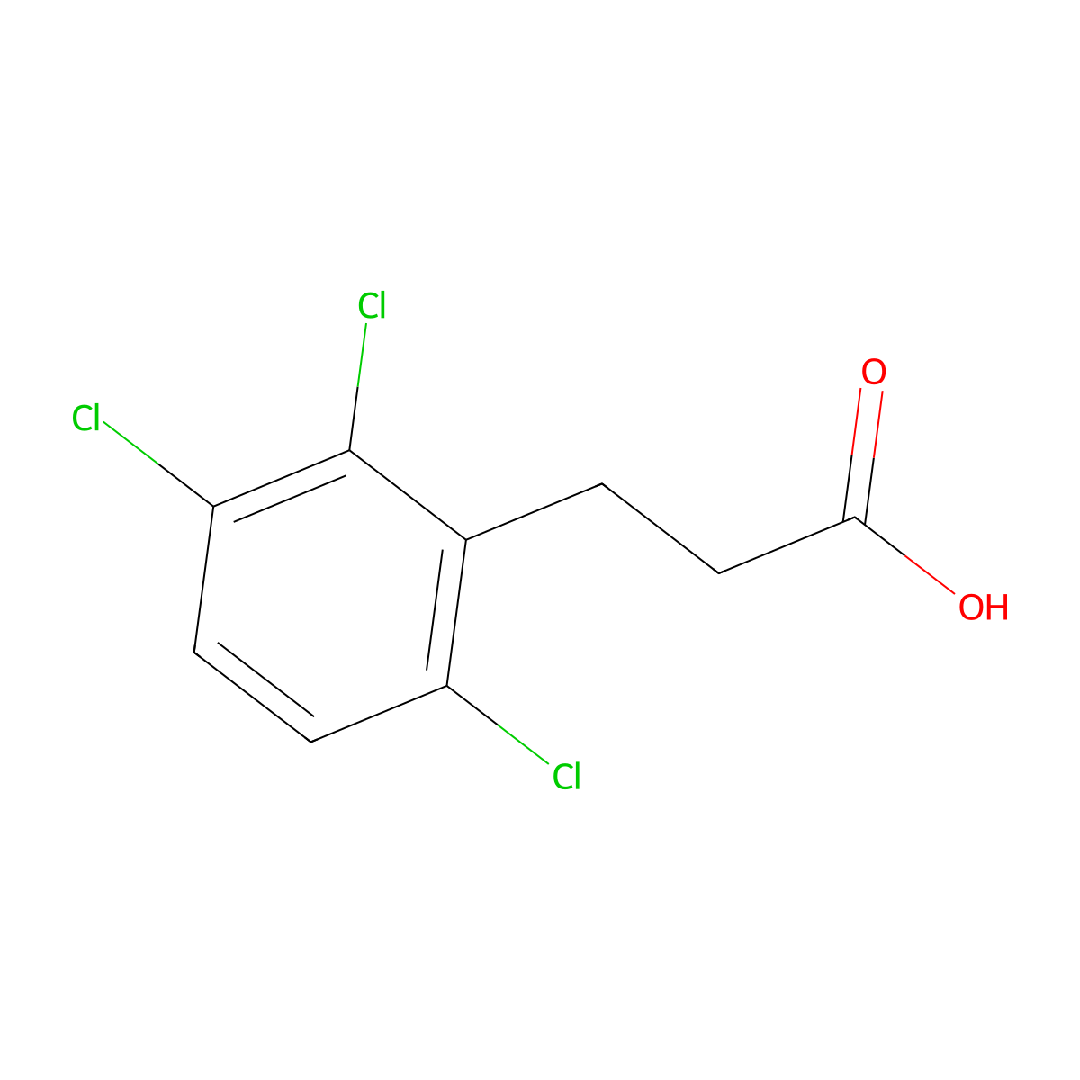 3-(2,3,6-Trichlorophenyl)propanoic acid molecular structure, CAS 1935037-24-3