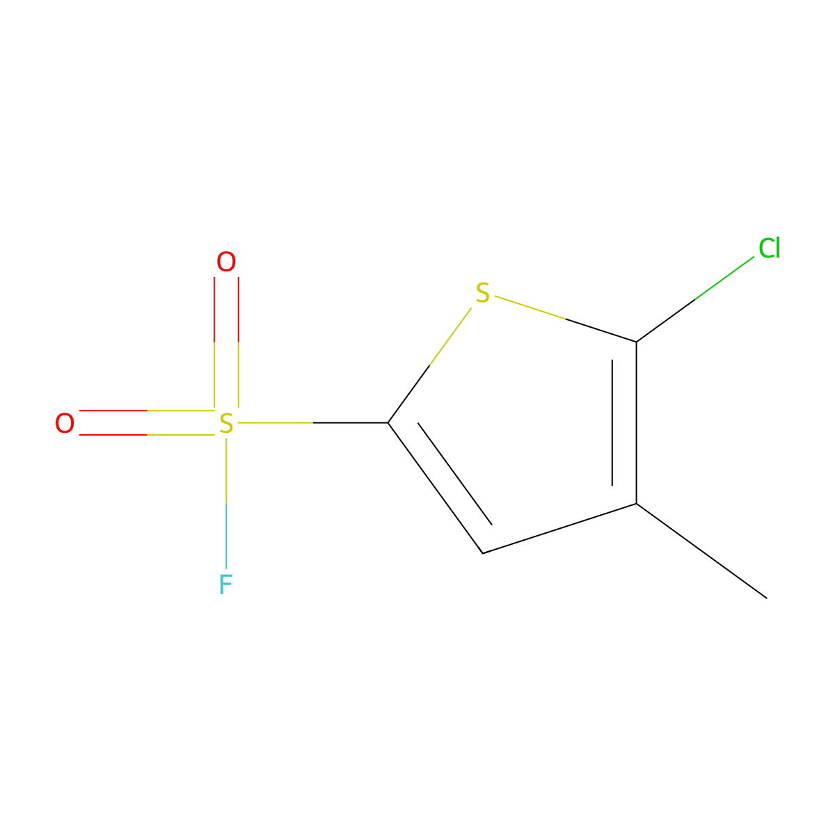 5-Chloro-4-methylthiophene-2-sulfonyl fluoride molecular structure, CAS 1935042-46-8