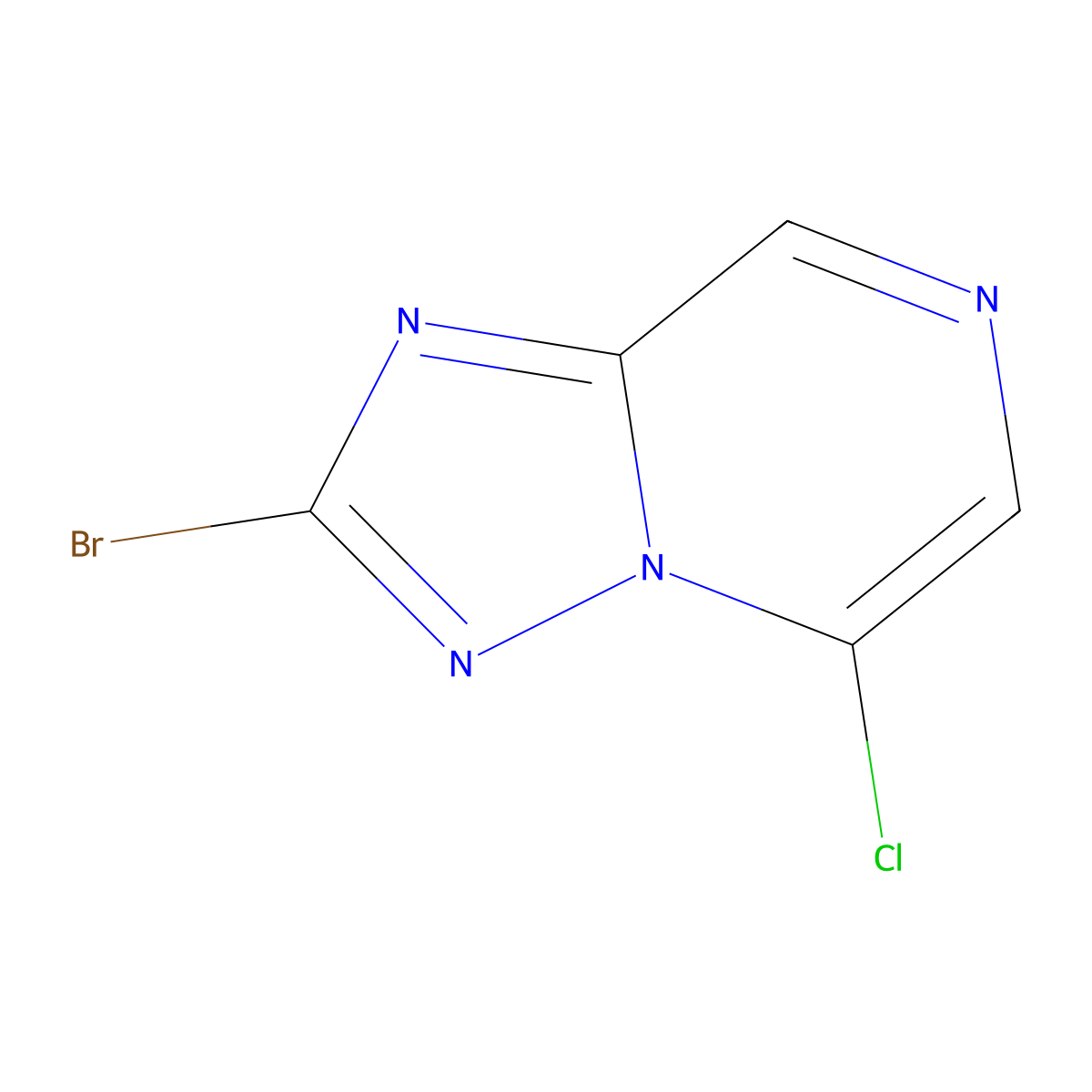 2-Bromo-5-chloro-[1,2,4]triazolo[1,5-a]pyrazine molecular structure, CAS 1935050-83-1