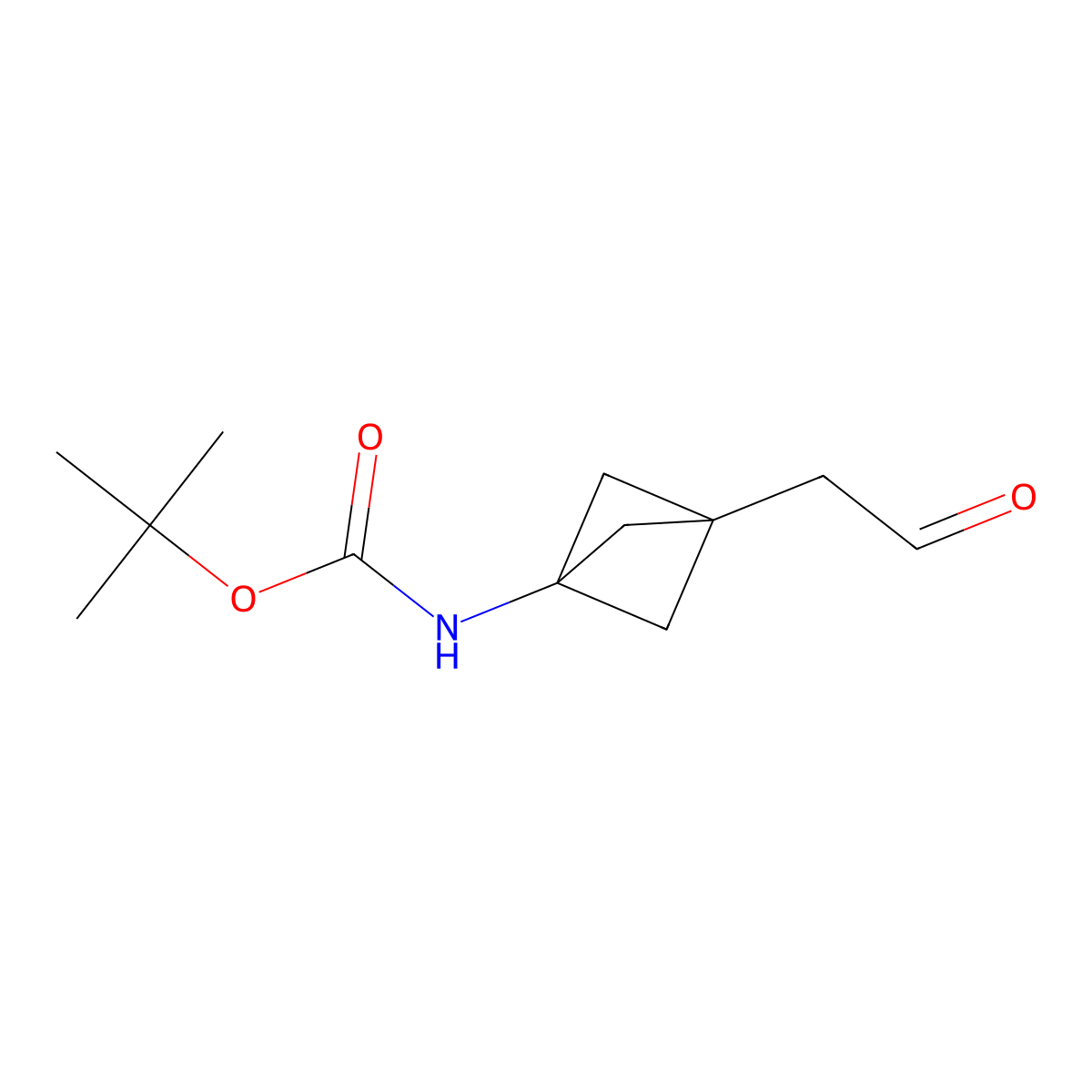 Tert-Butyl (3-(2-Oxoethyl)Bicyclo[1.1.1]Pentan-1-Yl)Carbamate molecular structure, CAS 1935050-89-7