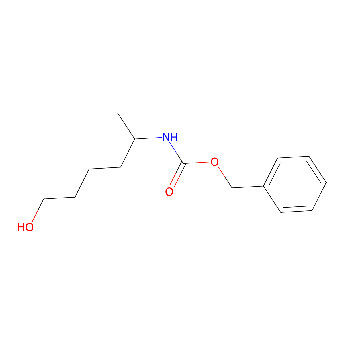 benzyl N-(6-hydroxyhexan-2-yl)carbamate molecular structure, CAS 1935057-03-6