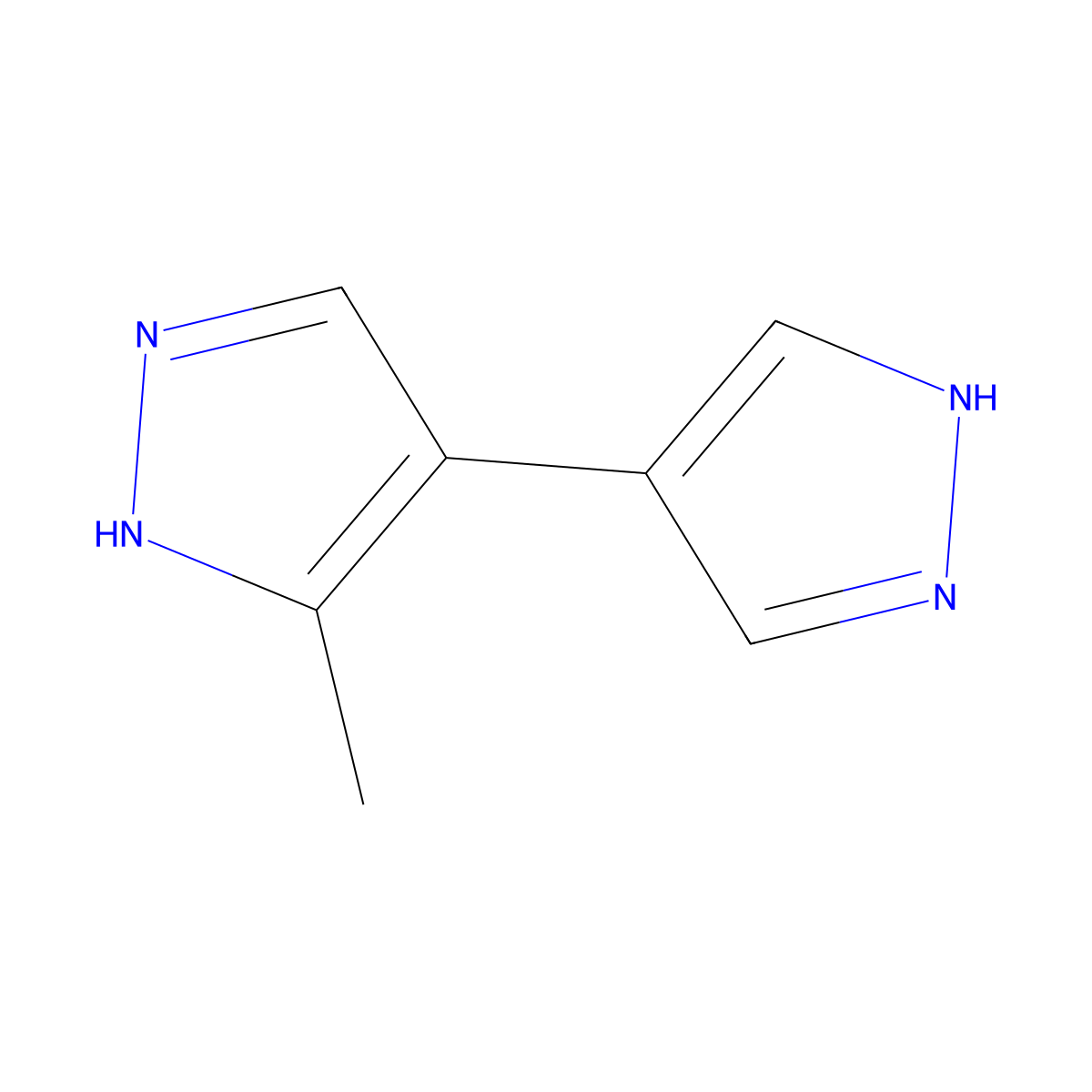 3-methyl-4-(1H-pyrazol-4-yl)-1H-pyrazole molecular structure, CAS 1935059-48-5
