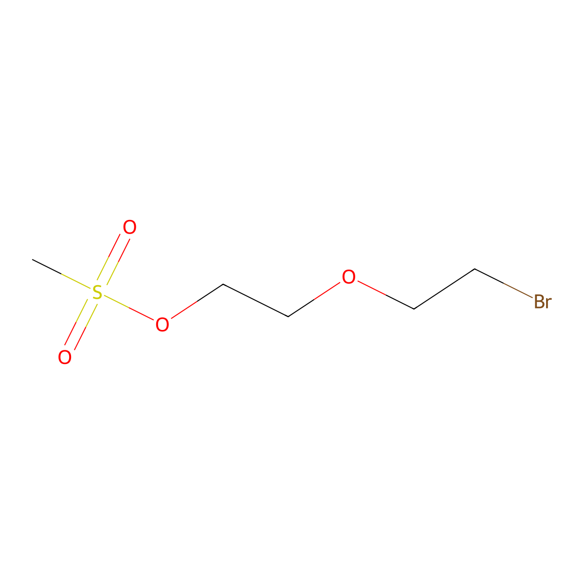 Bromo-PEG2-MS molecular structure, CAS 1935075-34-5