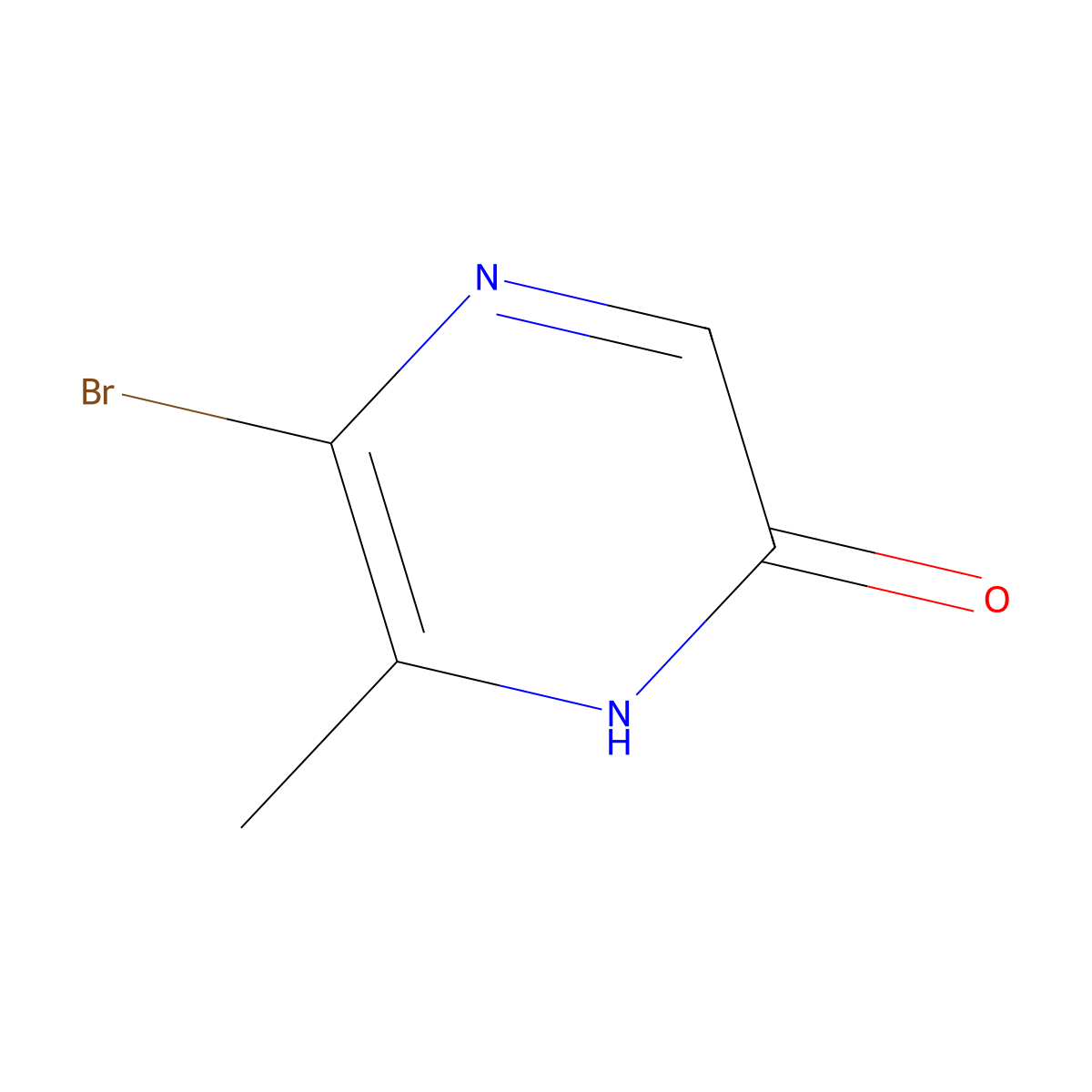 5-Bromo-6-methylpyrazin-2-ol molecular structure, CAS 1935078-91-3