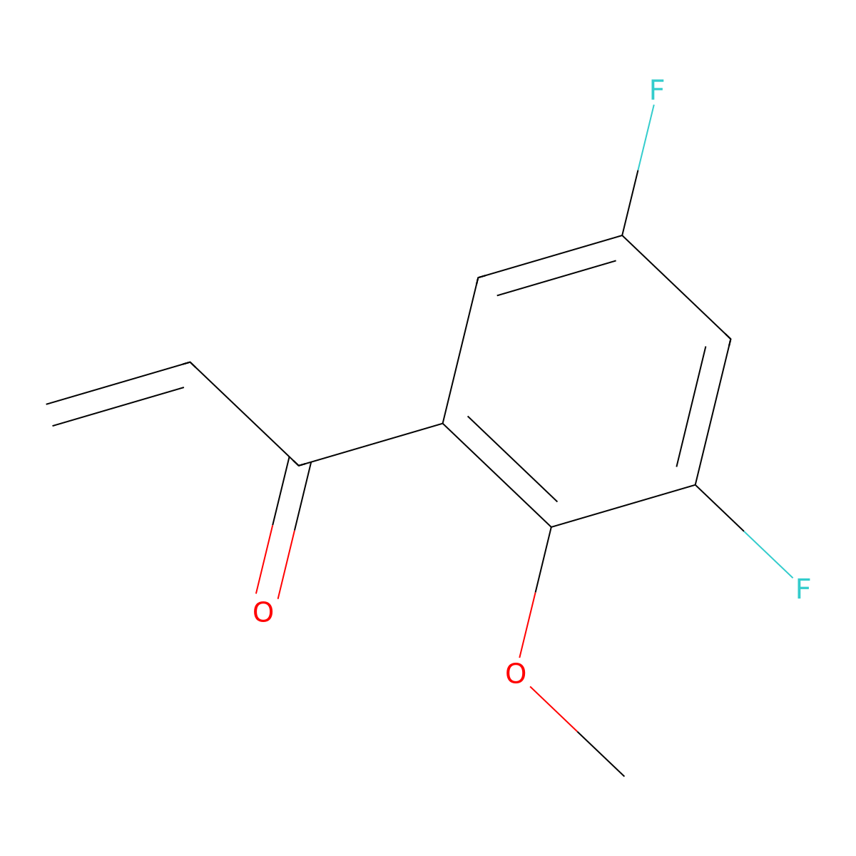 1-(3,5-Difluoro-2-methoxyphenyl)prop-2-en-1-one molecular structure, CAS 1935083-42-3