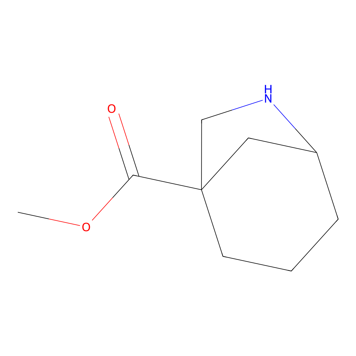 Methyl 6-azabicyclo[3.2.1]octane-1-carboxylate molecular structure, CAS 1935085-54-3