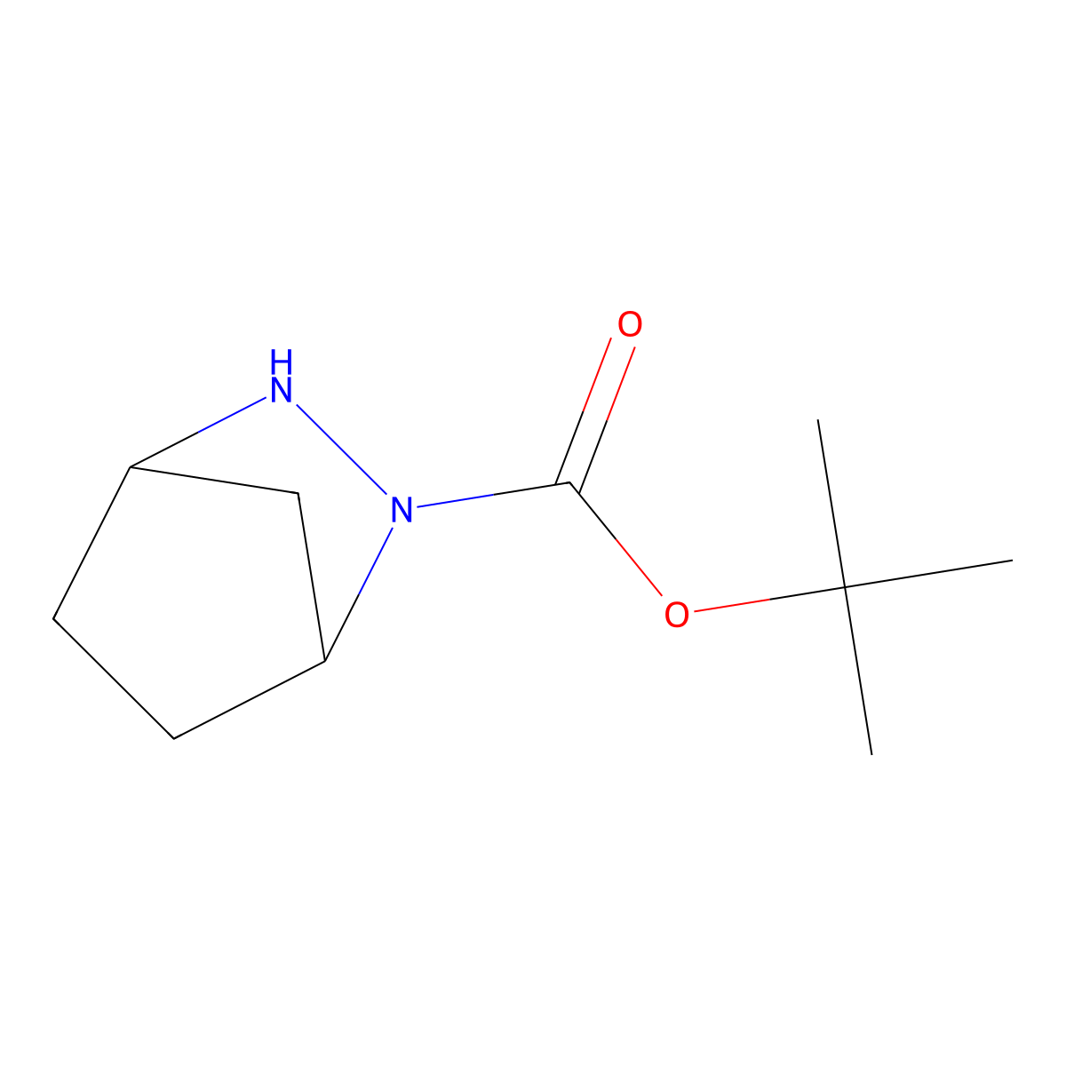 tert-Butyl 2,3-diazabicyclo[2.2.1]heptane-2-carboxylate molecular structure, CAS 1935089-65-8