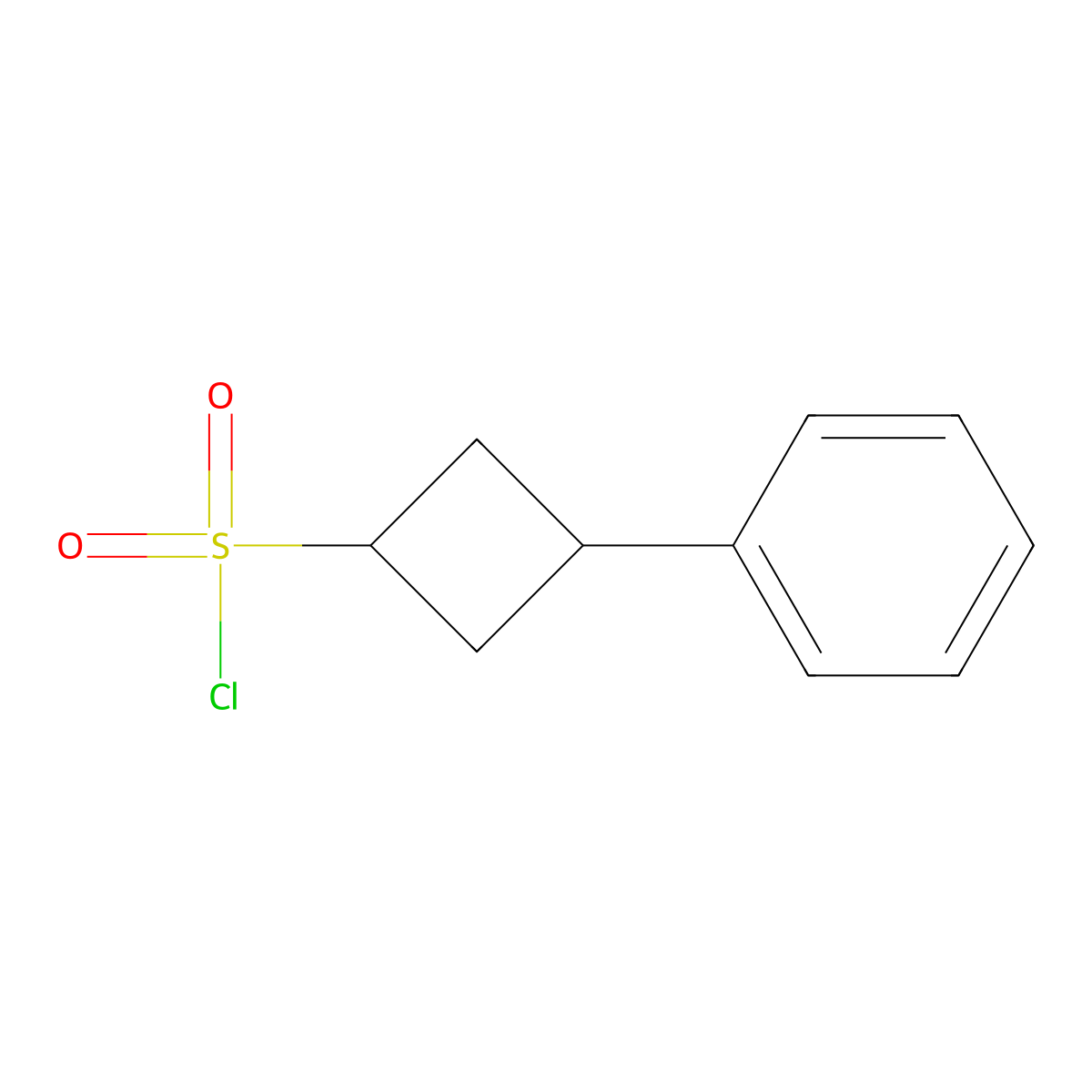 3-Phenylcyclobutane-1-sulfonyl chloride molecular structure, CAS 1935090-80-4