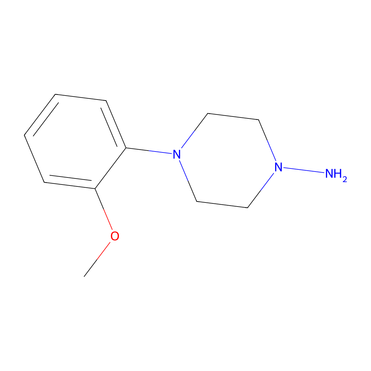 4-(2-Methoxyphenyl)piperazin-1-amine molecular structure, CAS 19351-48-5