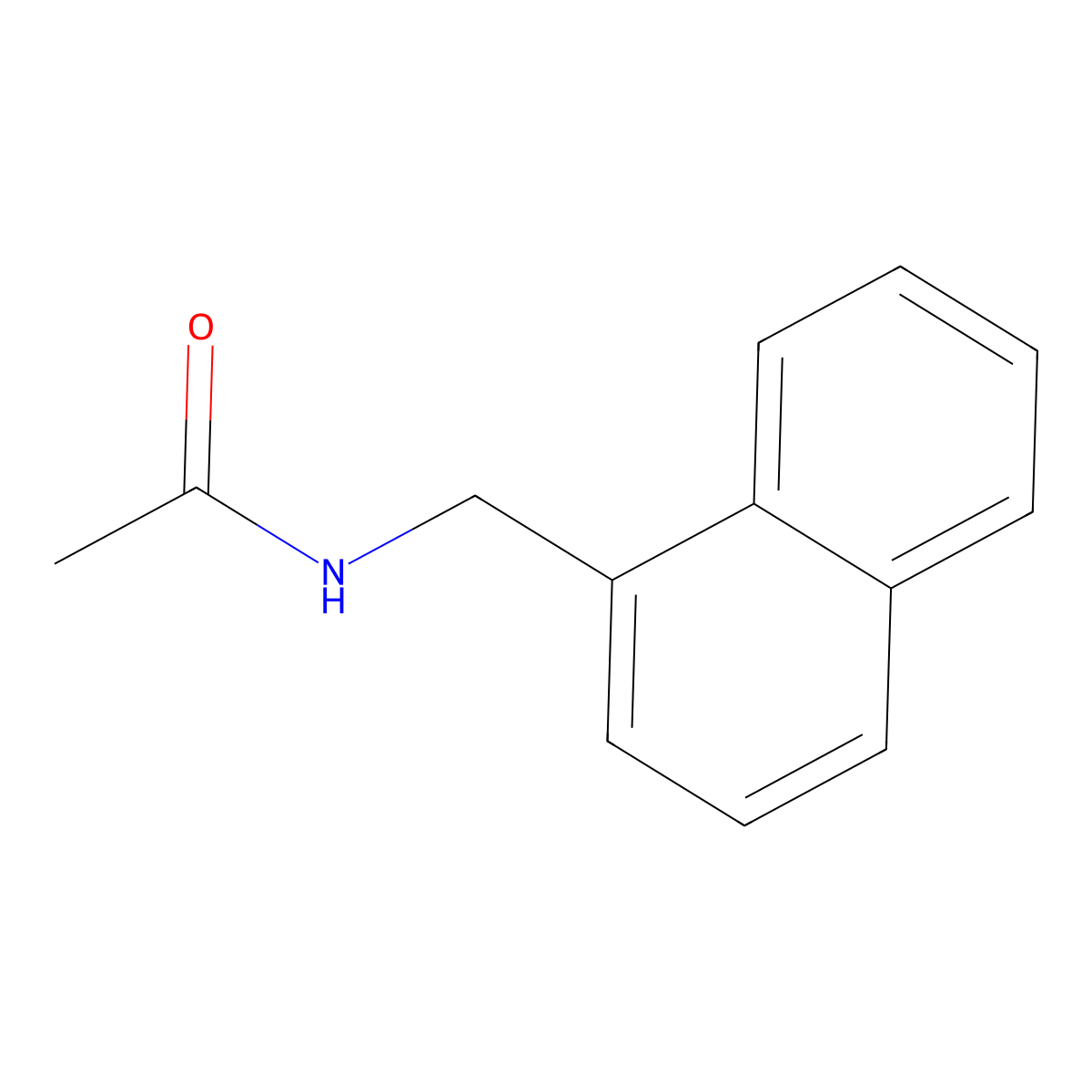 Acetamide, N-(1-naphthalenylmethyl)- molecular structure, CAS 19351-91-8