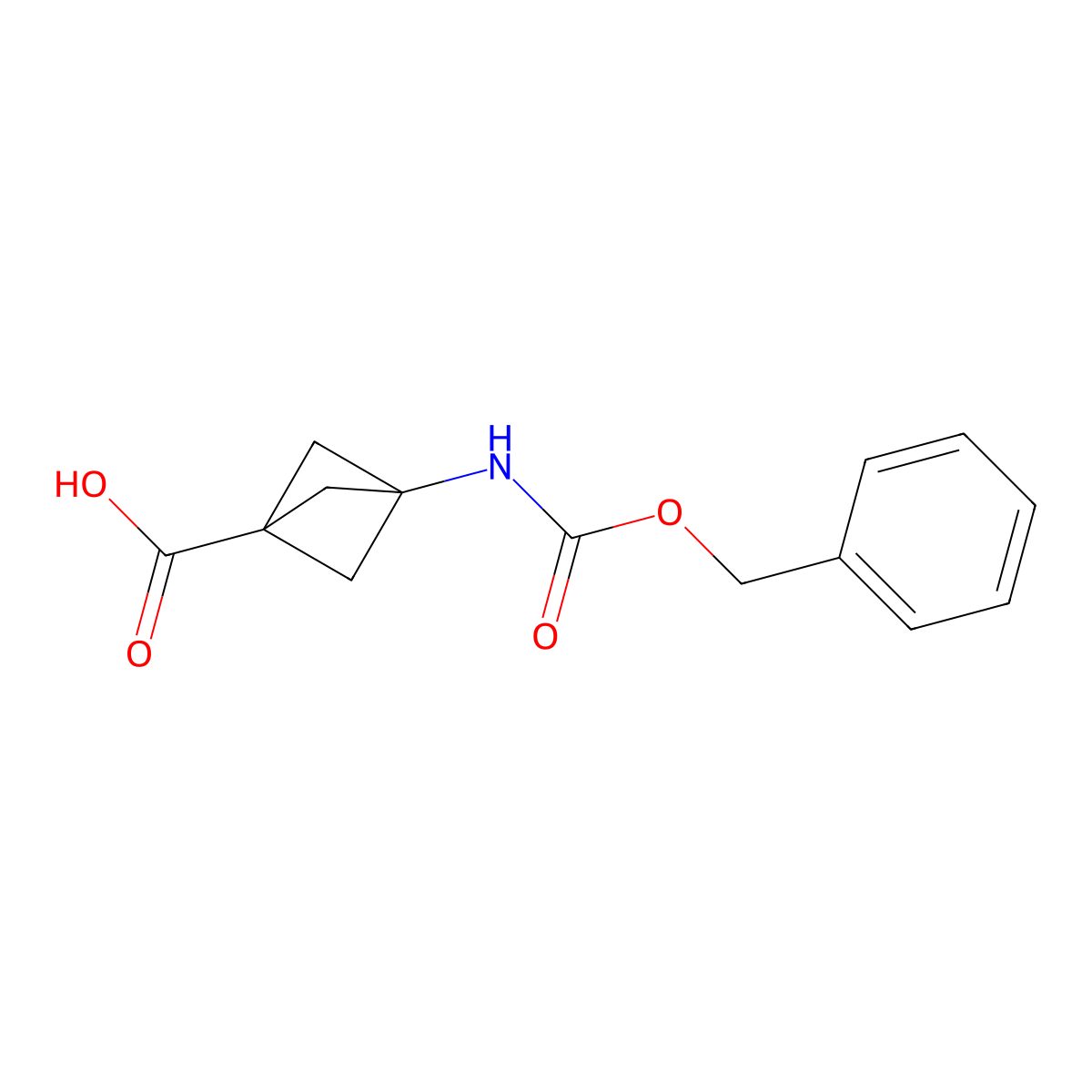 3-(((Benzyloxy)carbonyl)amino)bicyclo[1.1.1]pentane-1-carboxylic acid molecular structure, CAS 1935125-14-6
