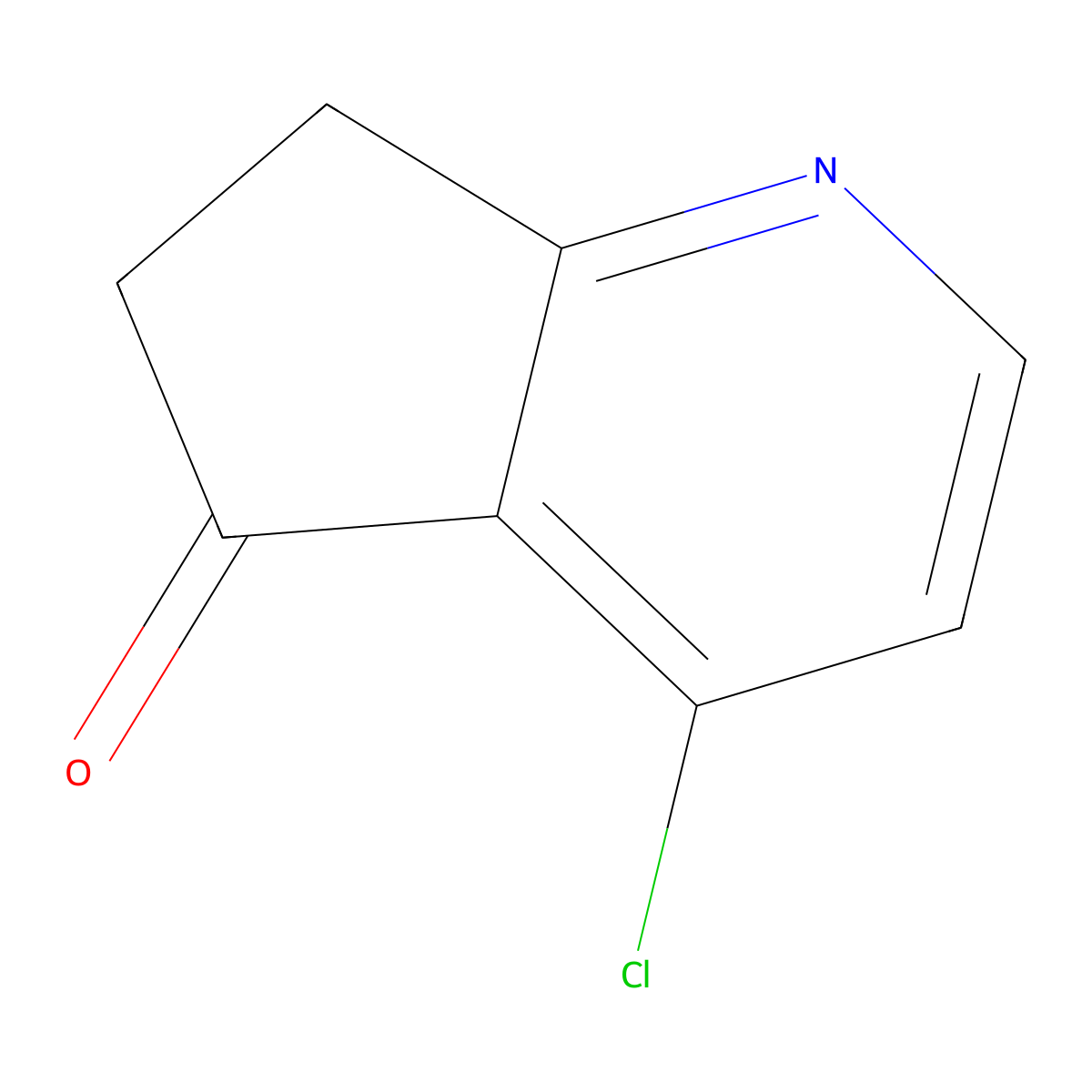 4-chloro-5H,6H,7H-cyclopenta[b]pyridin-5-one molecular structure, CAS 1935126-18-3