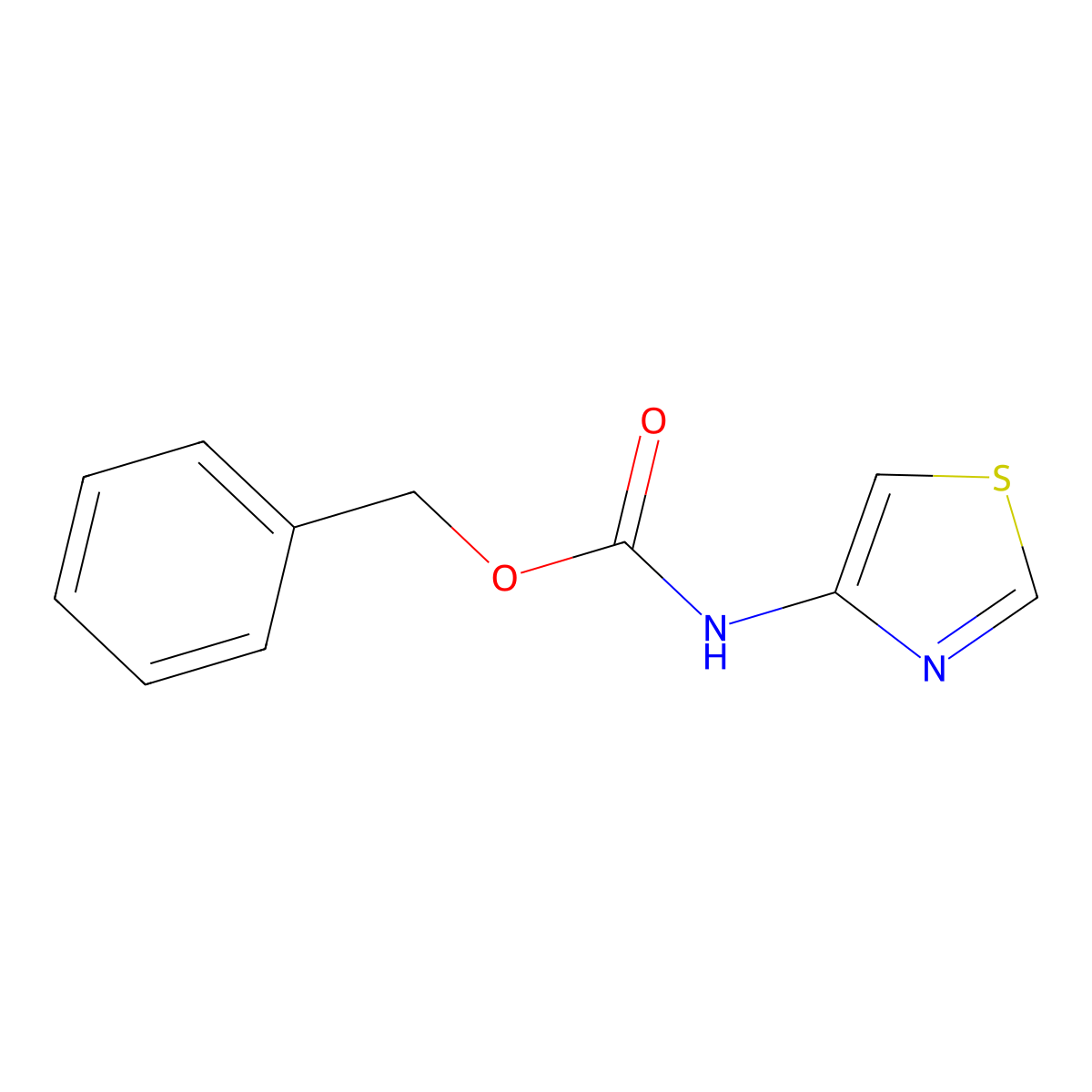 Benzyl thiazol-4-ylcarbamate molecular structure, CAS 1935126-42-3