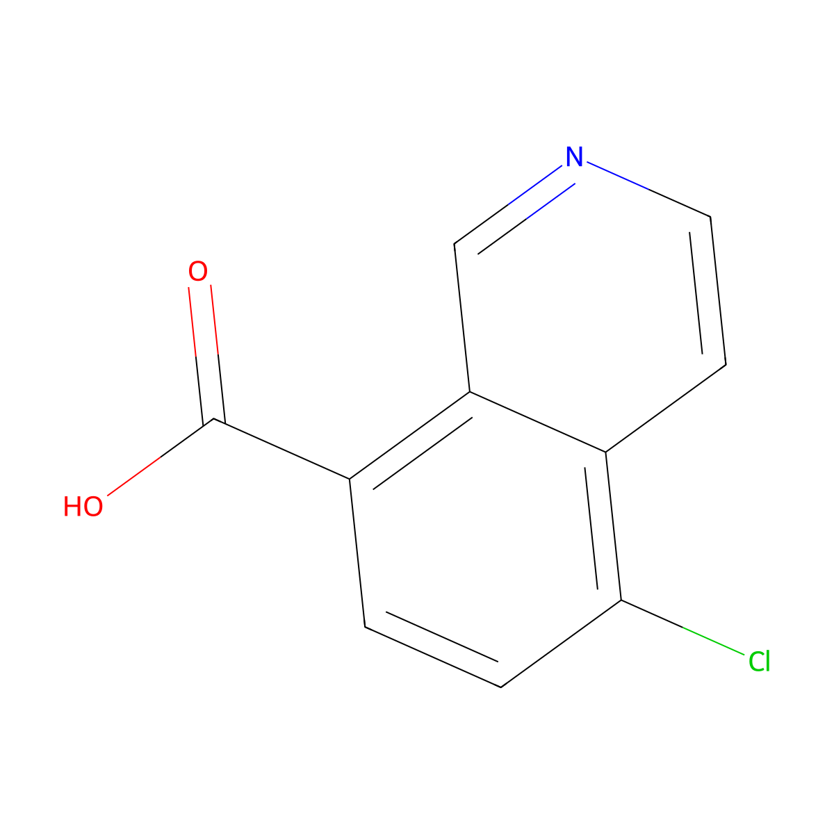 5-Chloroisoquinoline-8-carboxylic acid molecular structure, CAS 1935127-38-0