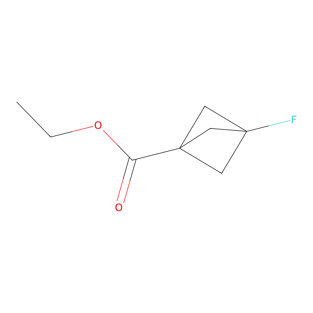 Ethyl 3-fluorobicyclo[1.1.1]pentane-1-carboxylate molecular structure, CAS 1935130-91-8