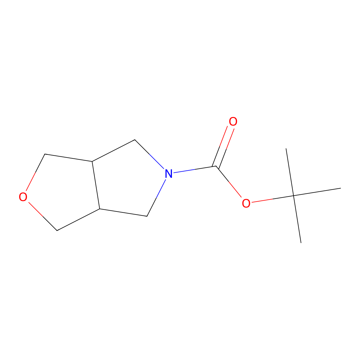 tert-Butyl tetrahydro-1H-furo[3,4-c]pyrrole-5(3H)-carboxylate molecular structure, CAS 1935134-72-7