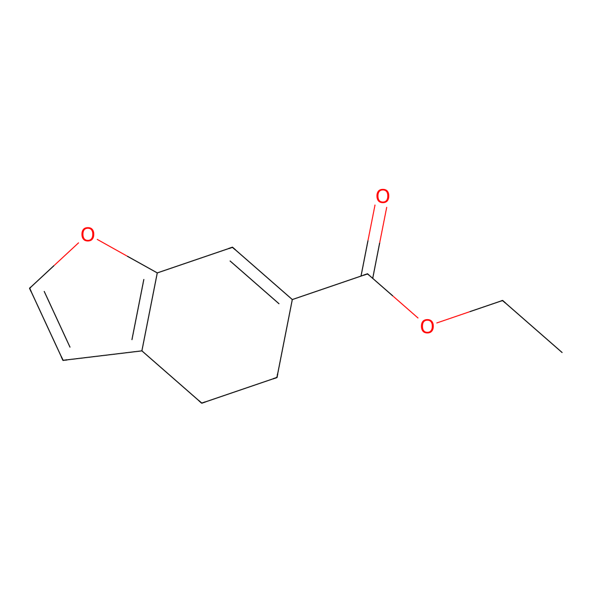 Ethyl 4,5-dihydrobenzofuran-6-carboxylate molecular structure, CAS 1935148-18-7