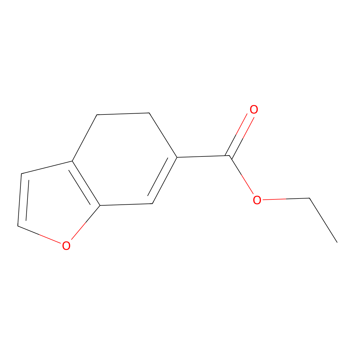 Ethyl 4,5-dihydrobenzofuran-6-carboxylate molecular structure, CAS 1935148-18-7