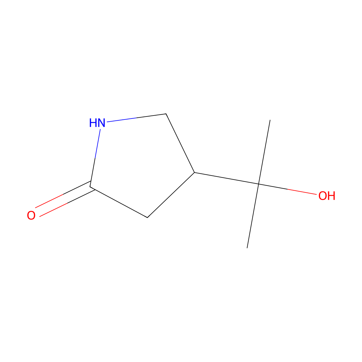 4-(2-Hydroxypropan-2-yl)pyrrolidin-2-one molecular structure, CAS 1935149-18-0