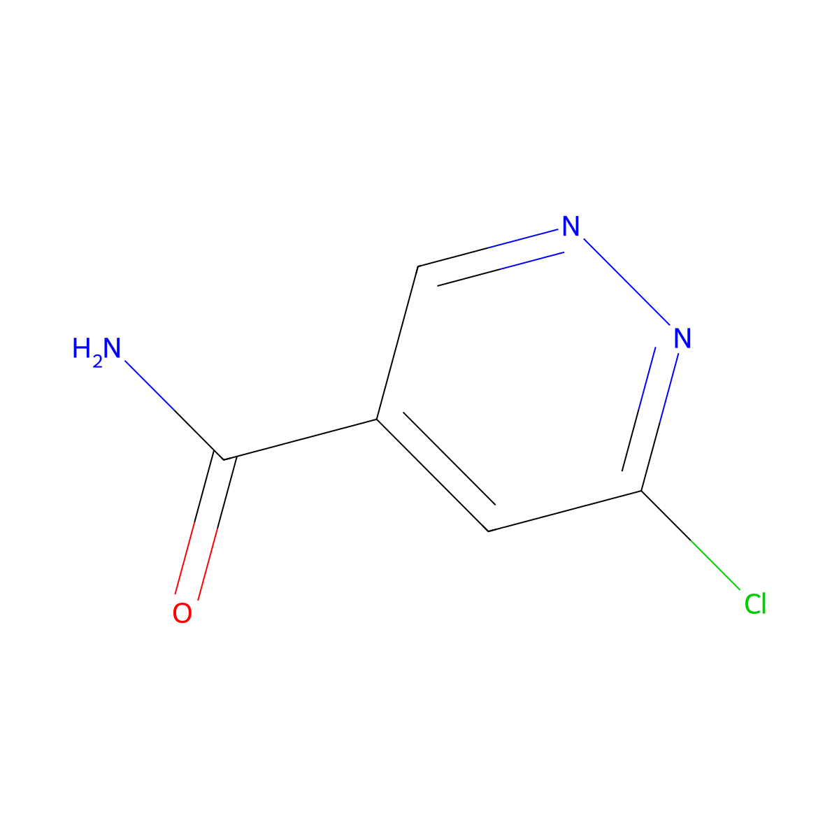 6-Chloropyridazine-4-carboxamide molecular structure, CAS 1935174-46-1