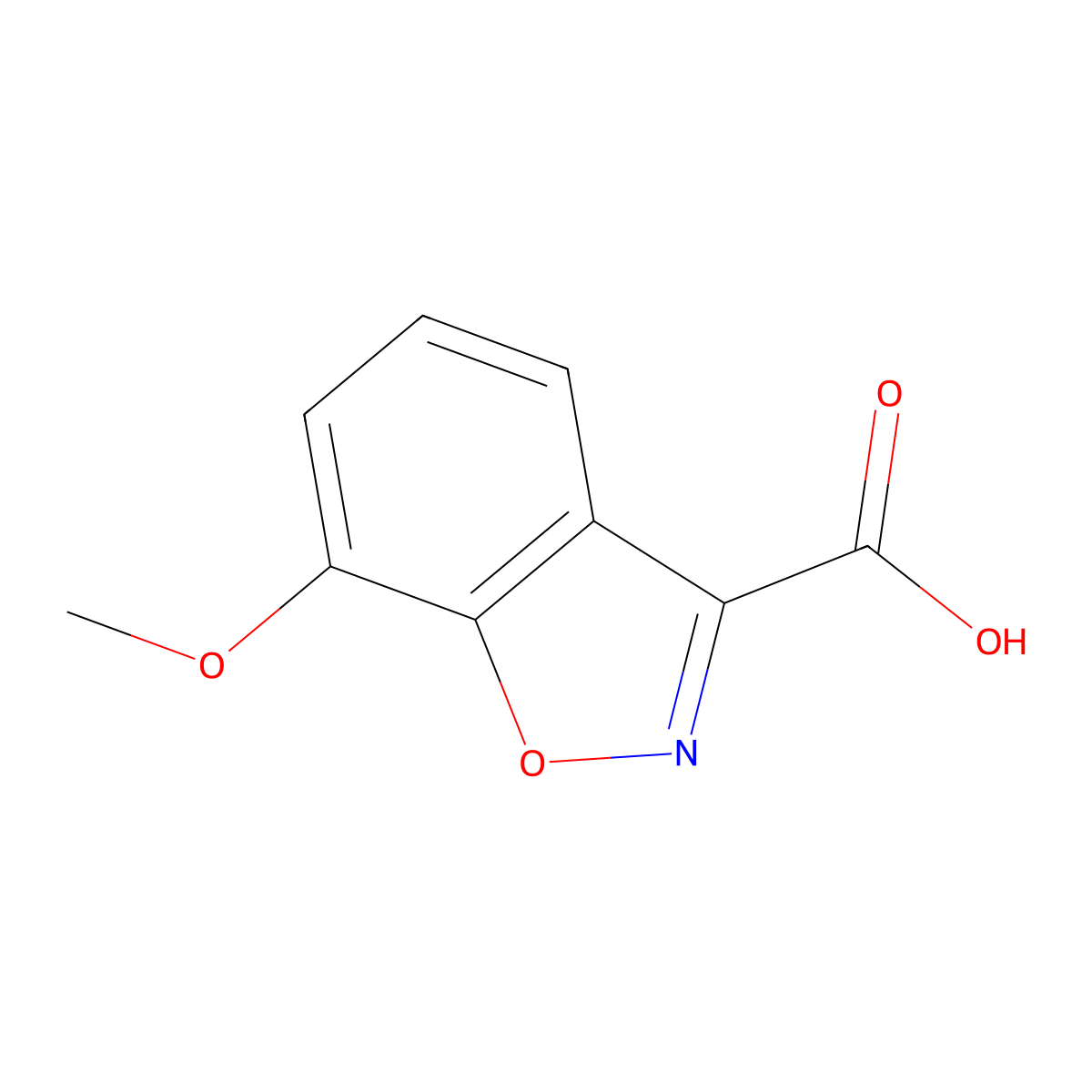 7-Methoxybenzo[d]isoxazole-3-carboxylic acid molecular structure, CAS 1935175-08-8
