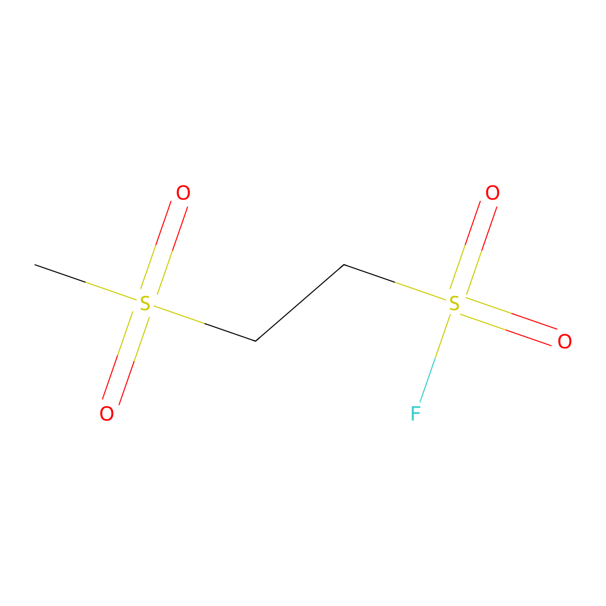 2-Methanesulfonylethane-1-sulfonyl fluoride molecular structure, CAS 1935190-38-7