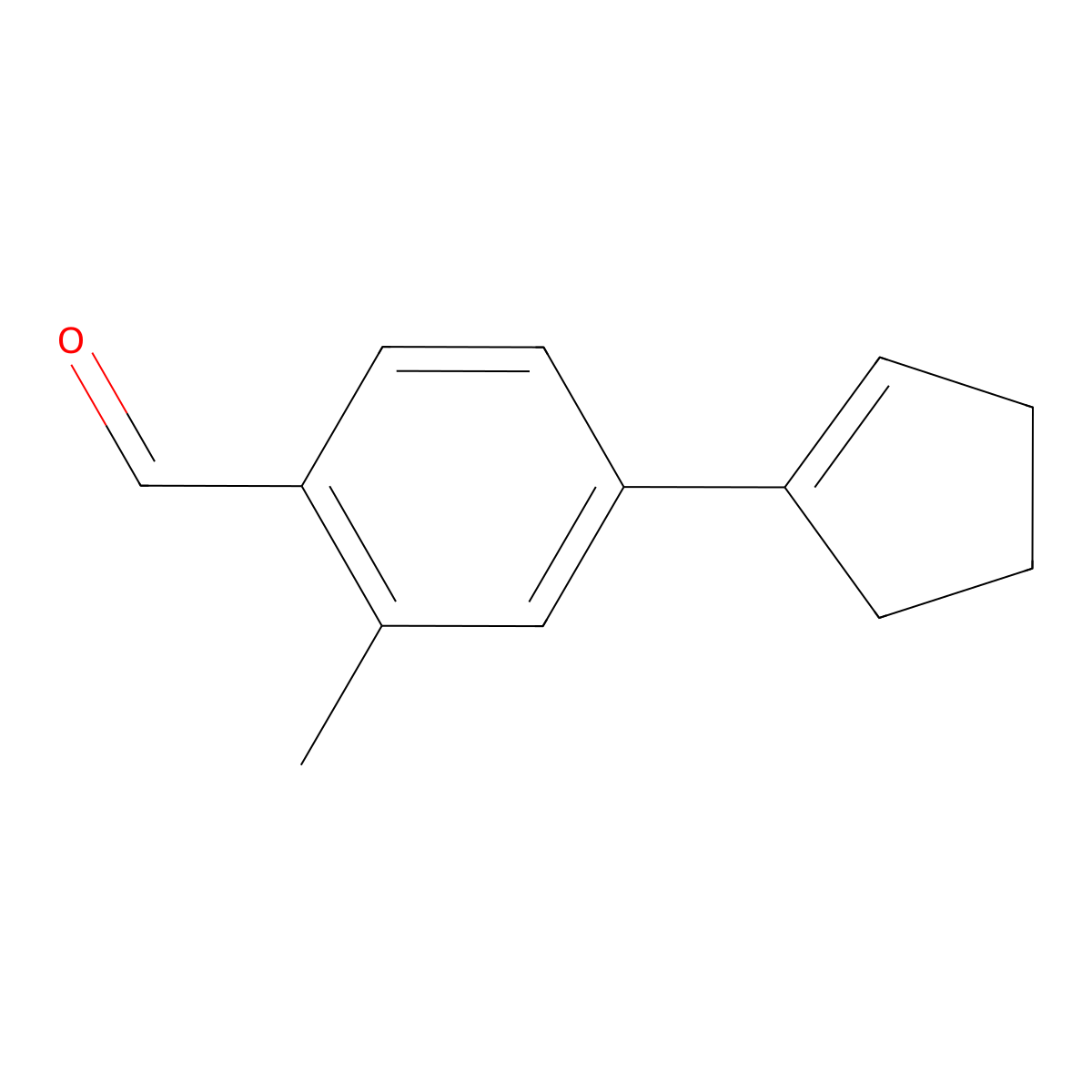 4-(1-Cyclopenten-1-yl)-2-methylbenzaldehyde molecular structure, CAS 1935194-95-8