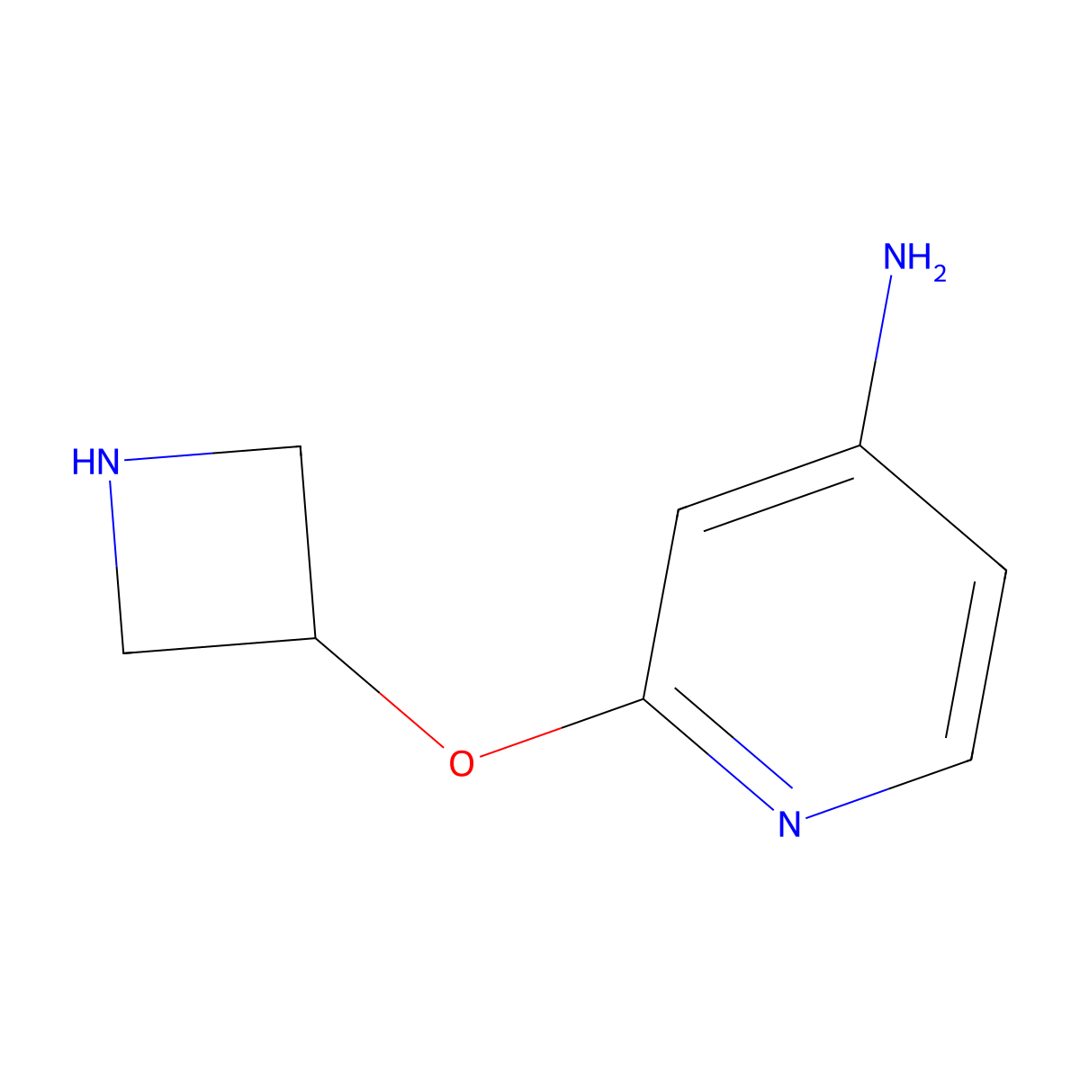 2-(Azetidin-3-yloxy)pyridin-4-amine molecular structure, CAS 1935195-42-8