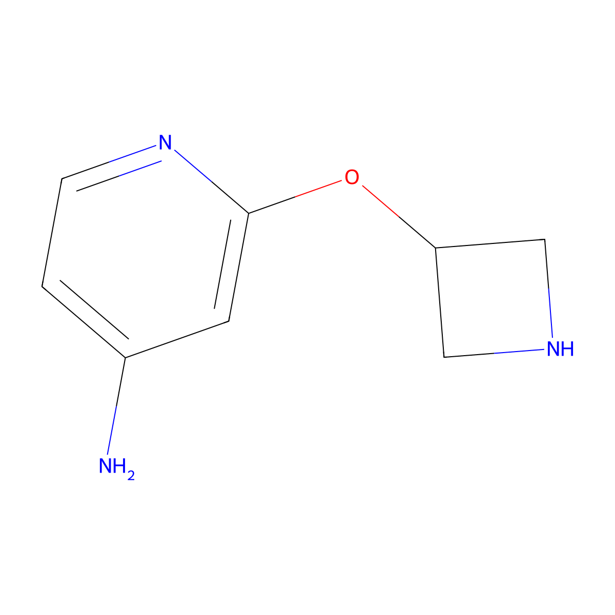 2-(Azetidin-3-yloxy)pyridin-4-amine molecular structure, CAS 1935195-42-8