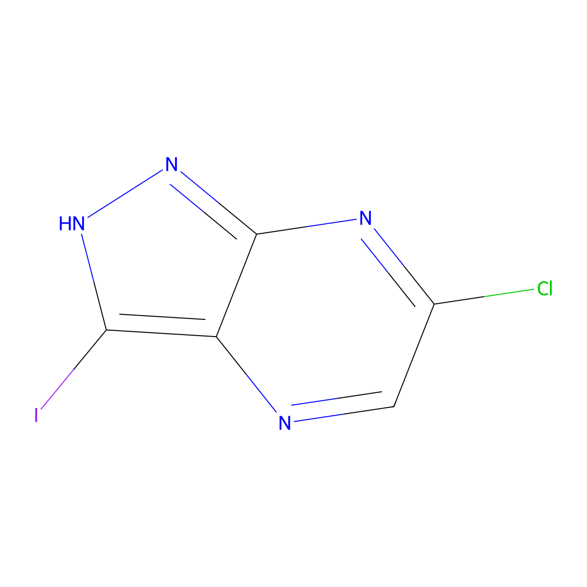 6-Chloro-3-iodo-1H-pyrazolo[3,4-b]pyrazine molecular structure, CAS 1935196-58-9