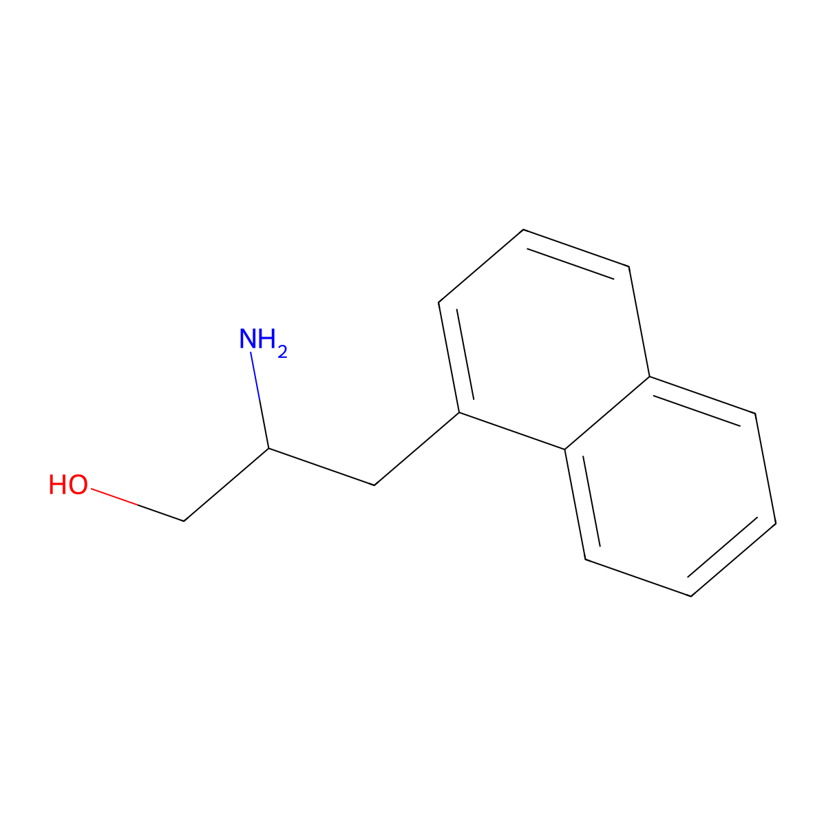 b-Amino-1-naphthalenepropanol molecular structure, CAS 19352-04-6