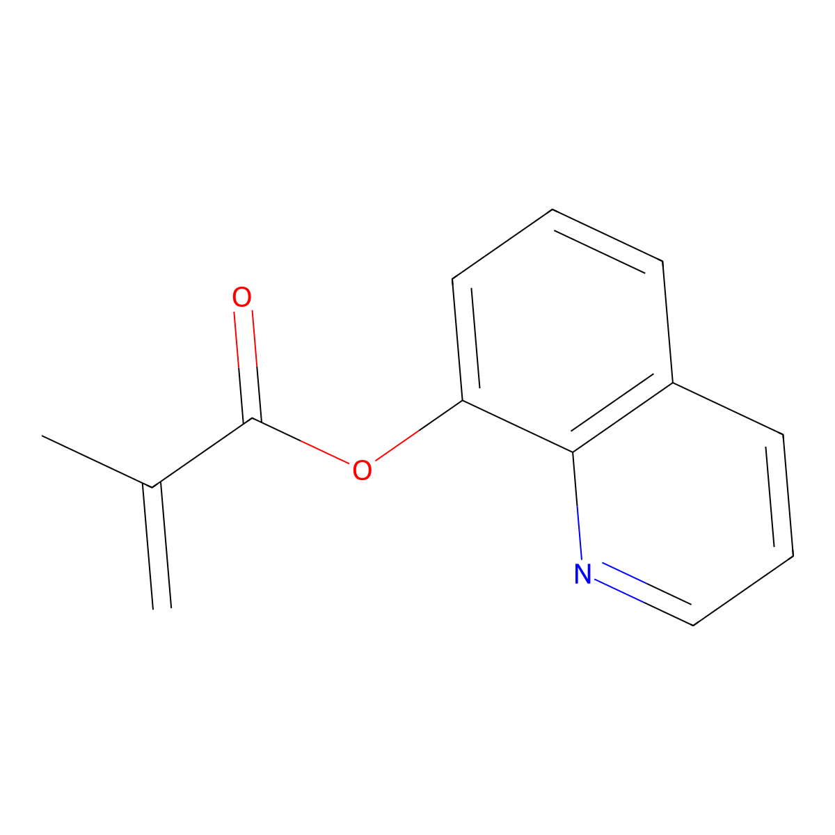 8-Quinolyl methacrylate molecular structure, CAS 19352-51-3