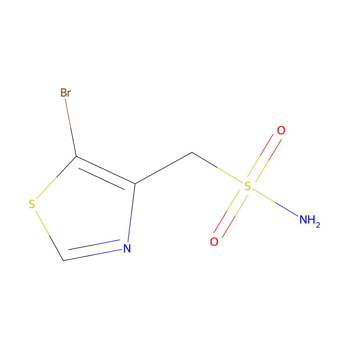 (5-Bromo-1,3-thiazol-4-yl)methanesulfonamide molecular structure, CAS 1935200-92-2