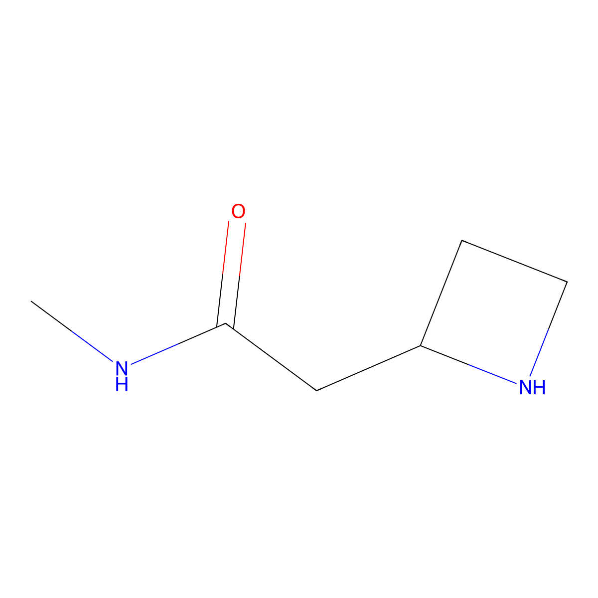 2-(azetidin-2-yl)-N-methylacetamide molecular structure, CAS 1935216-54-8