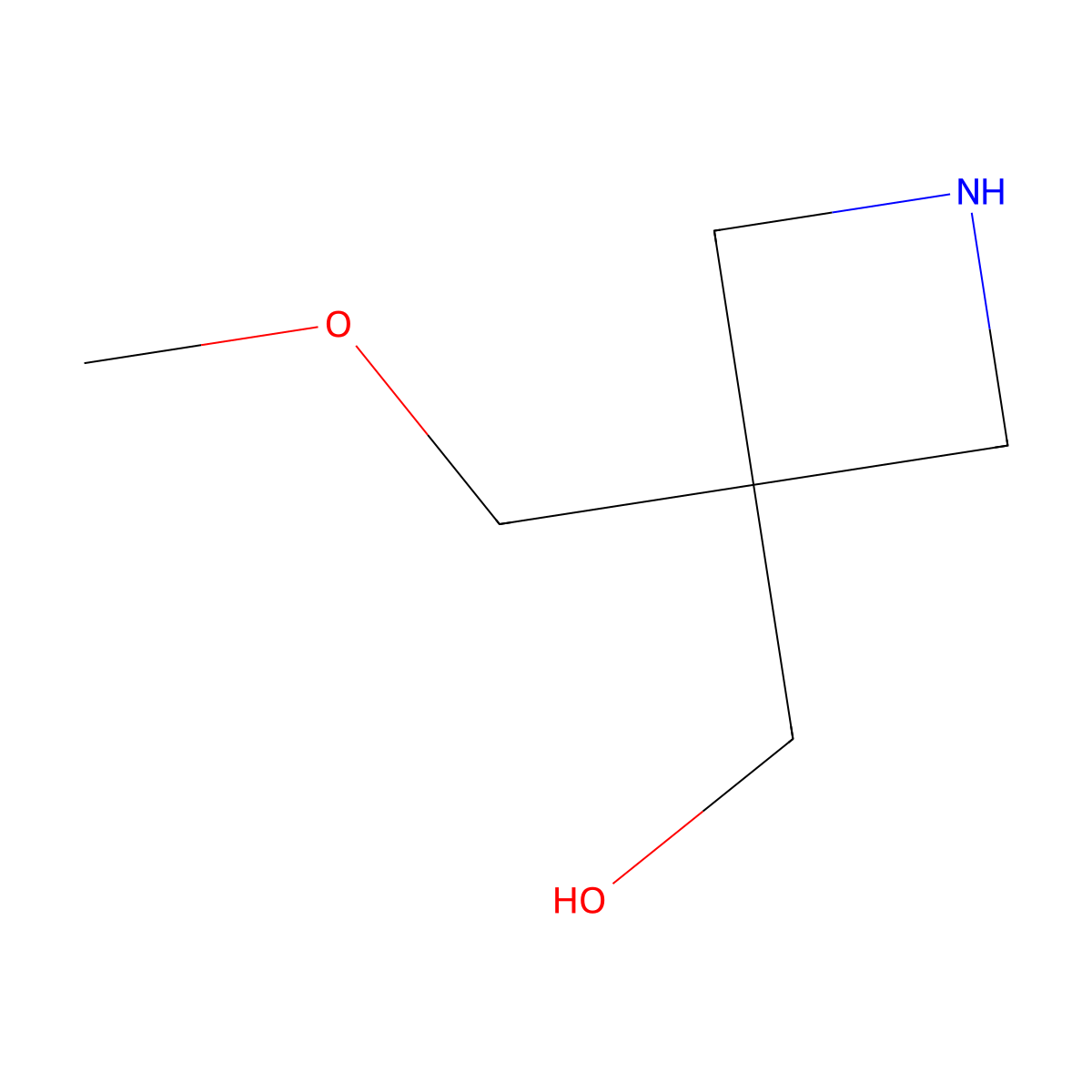 [3-(Methoxymethyl)azetidin-3-yl]methanol molecular structure, CAS 1935218-18-0