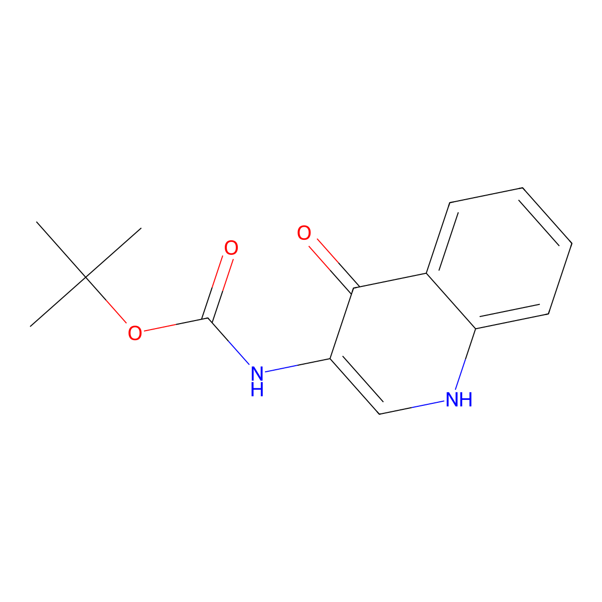 tert-Butyl (4-hydroxyquinolin-3-yl)carbamate molecular structure, CAS 1935218-45-3