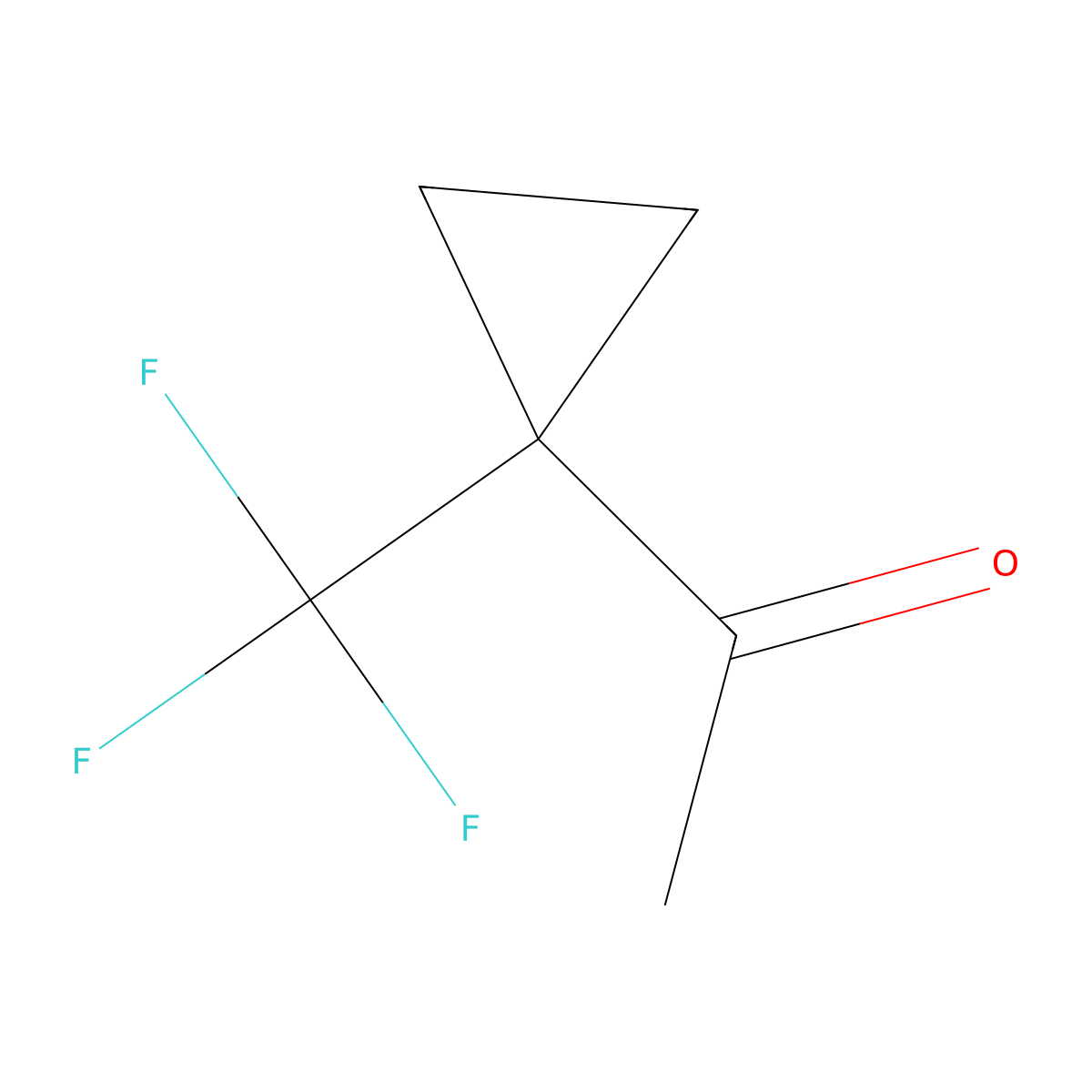 1-(1-(Trifluoromethyl)cyclopropyl)ethan-1-one molecular structure, CAS 1935220-46-4