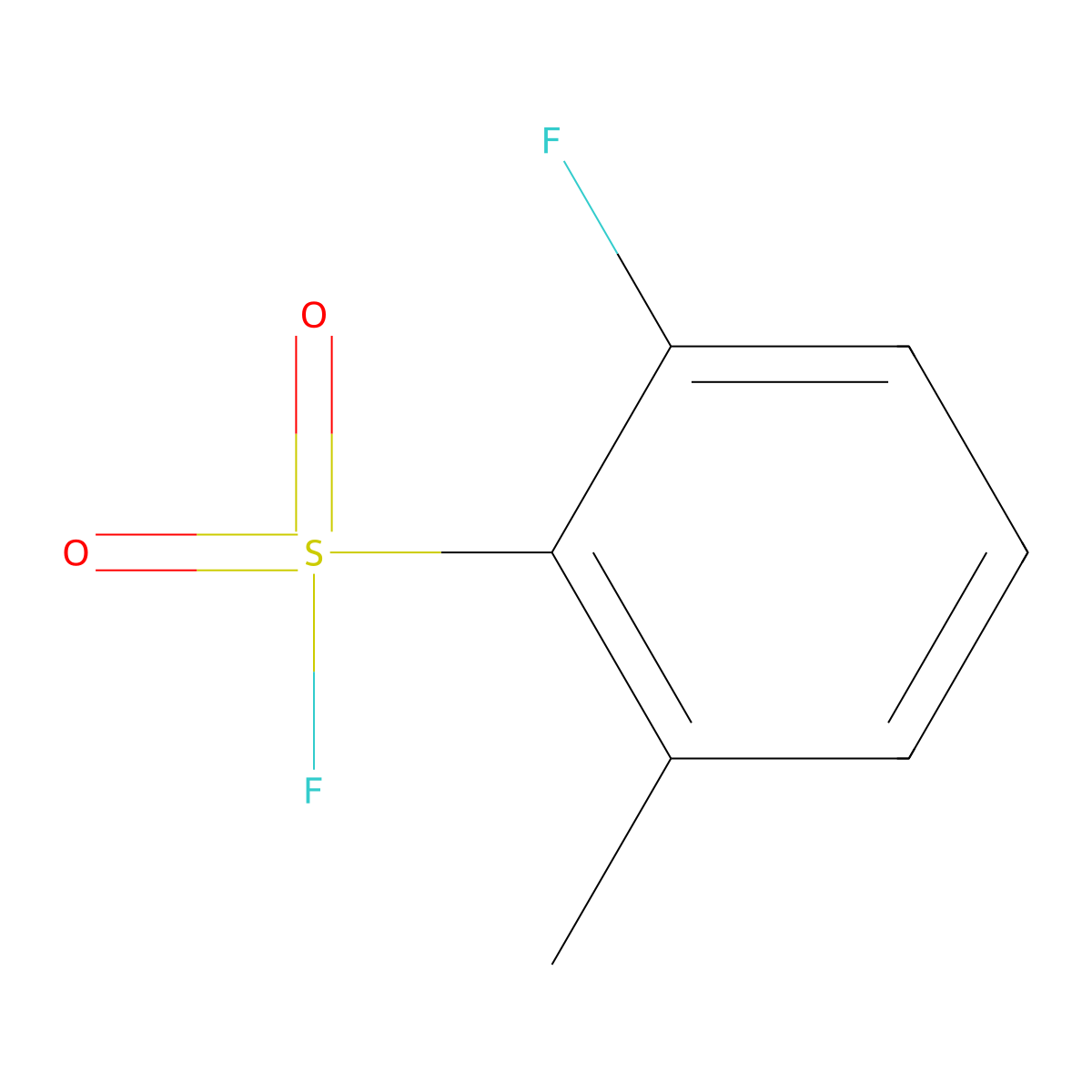 2-Fluoro-6-methylbenzene-1-sulfonyl fluoride molecular structure, CAS 1935222-67-5