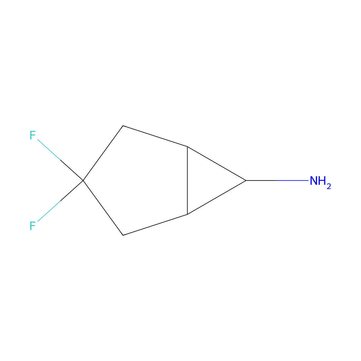 3,3-Difluorobicyclo[3.1.0]hexan-6-amine molecular structure, CAS 1935223-35-0