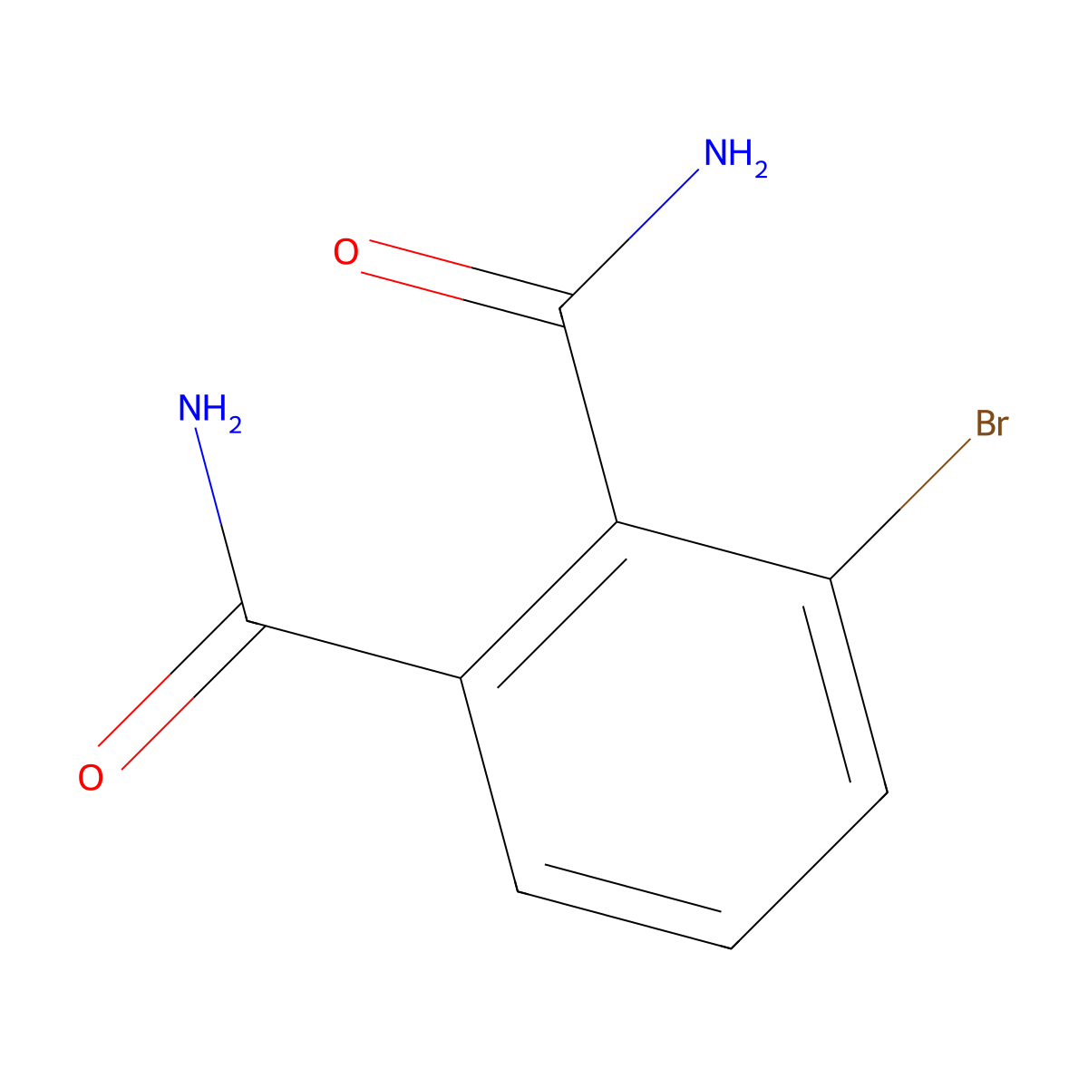 3-Bromobenzene-1,2-dicarboxamide molecular structure, CAS 1935229-08-5